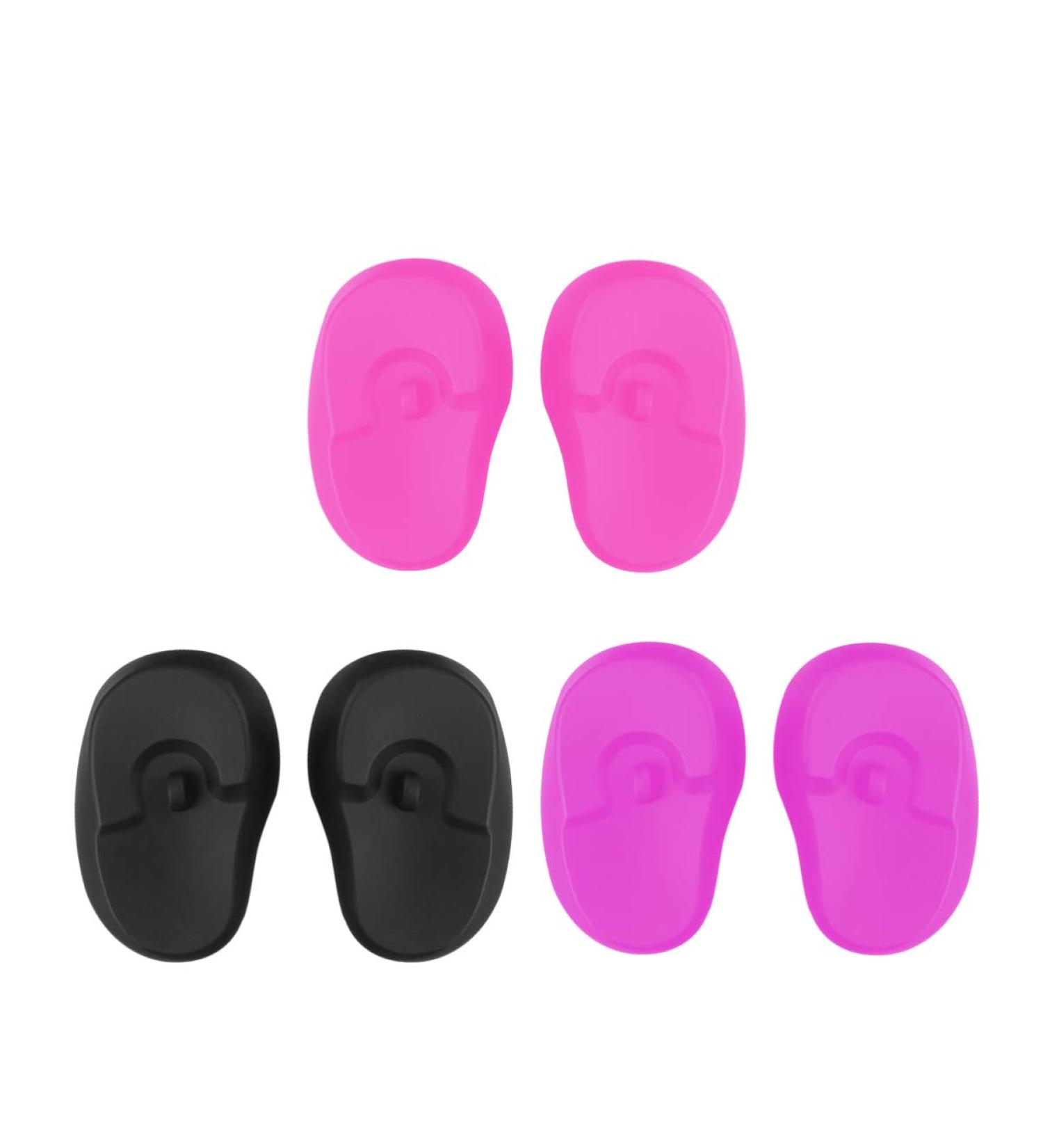 EXCEART Silicone Hairdressing Ear Covers - 3 Pairs for Hair Dyeing and Shower Protection - Buy Online on GoSupps.com