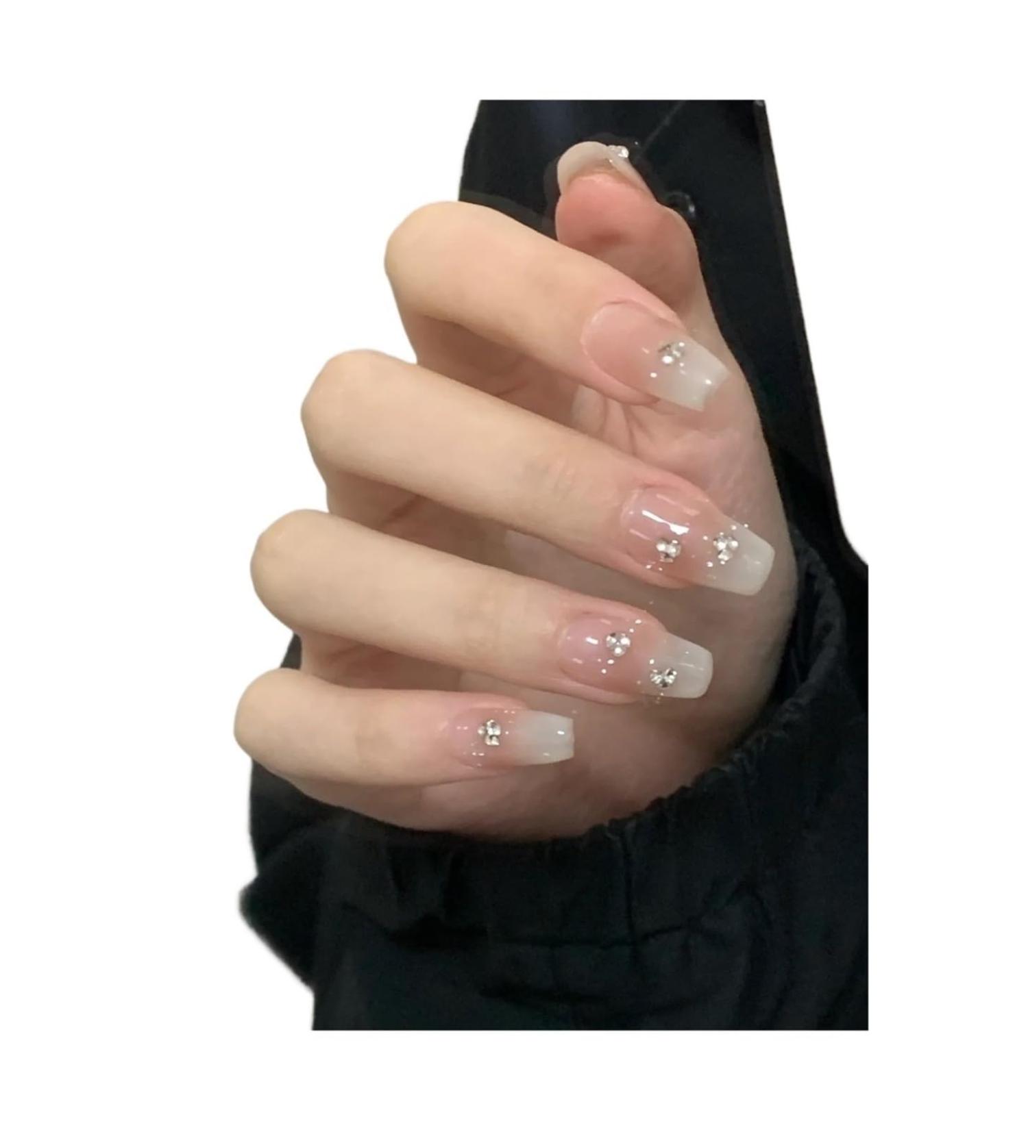 Wearing armor with a gradient nude color and a sense of temperament. Removable and explosive sparkling rhinestones for nail art(XS) - Buy Online on GoSupps.com