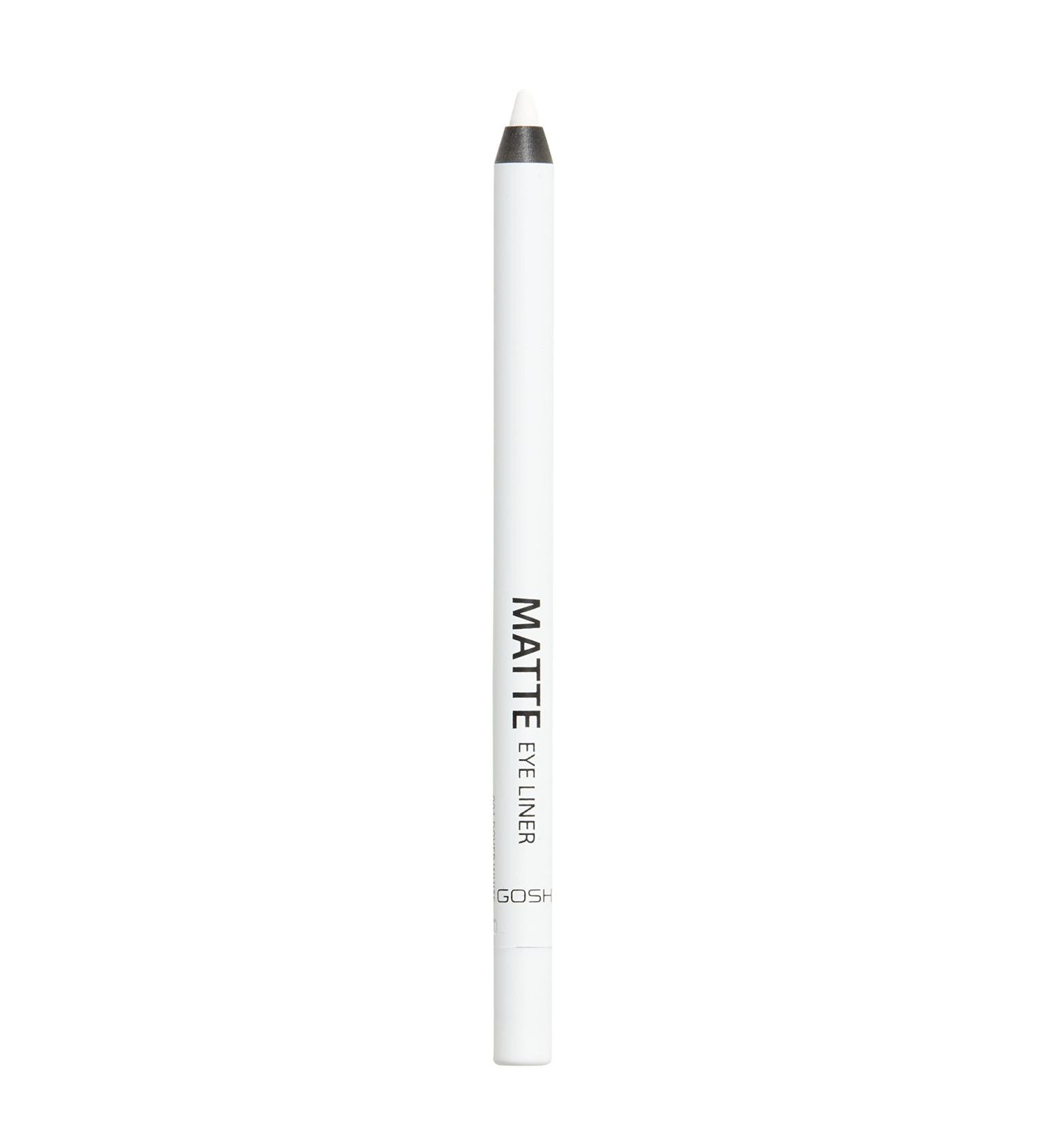 Gosh Matte Eyeliner in Intense White - Creamy Soft Texture High Opacity Vegan & Perfume-Free Perfect for Smokey Eyes - 001 Dover White (1 Piece) - Buy Online on GoSupps.com