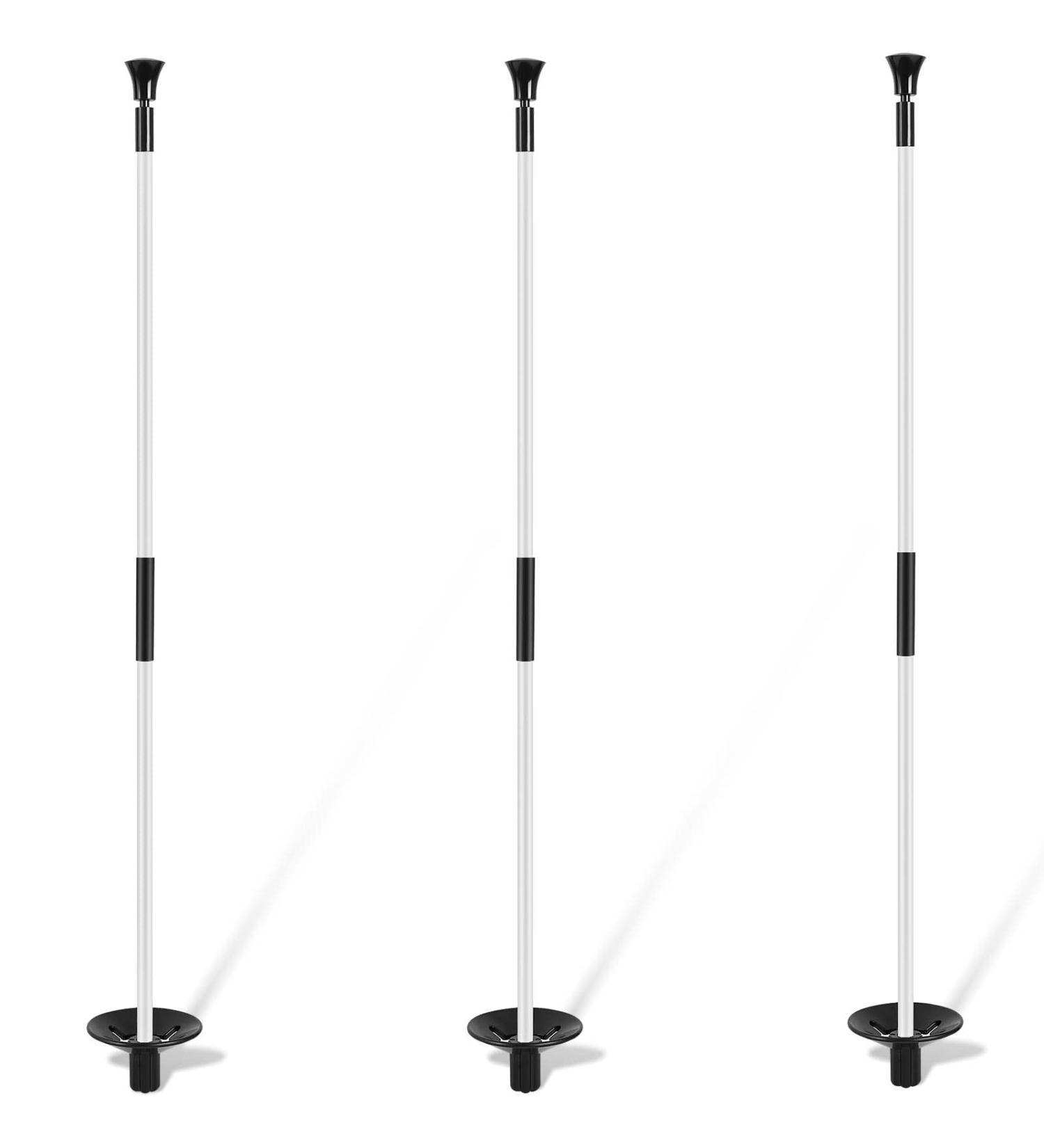 Set of 3 Portable Fiberglass Golf Putting Green Flagsticks - 3 Feet - Buy Online on GoSupps.com