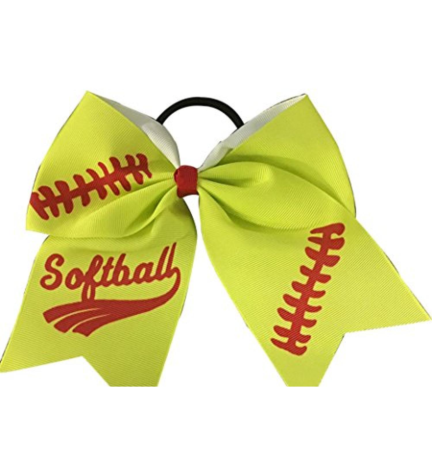 Infinity Collection Softball Hair Bows - Set of 6.5 Cheer Bows for Softball Players - Ideal Softball Accessories and Gift - Buy Online on GoSupps.com