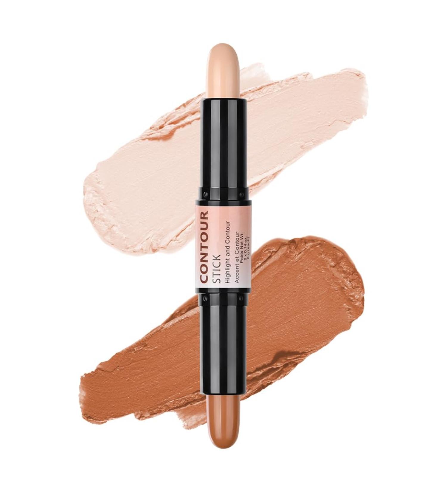 Vegan Highlighter & Contour Pencil - Dual End Shimmering Stick for Universal Contouring & Brightening - Buy Online on GoSupps.com