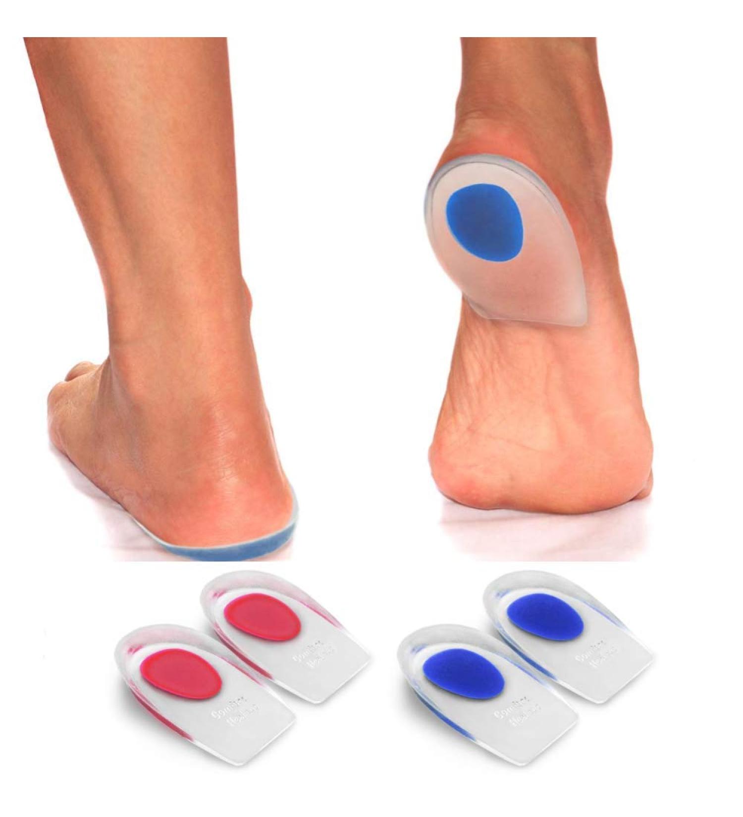 Gel Heel Cups - Pain Relief Shoe Inserts for Plantar Fasciitis, Heel Spurs, Achilles & Arch Pain - Orthopedic Support for Women and Men (S/M 2-Pack) - Buy Online on GoSupps.com