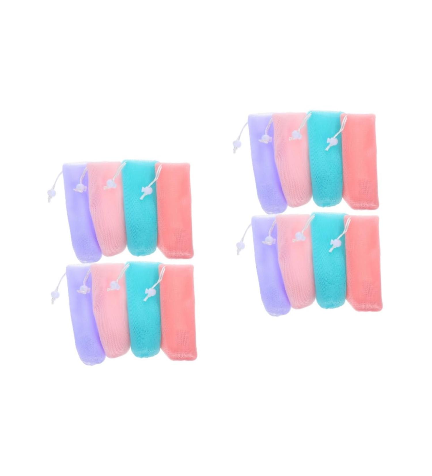 Healeved 16 Pcs Soap Foaming Net Soap Soap Loofah Pouch Soap Holder Soap Foaming Bag Foam Net or 15.50X6.00X2.50CMx2pcs Assorted Colorx2pcs - Buy Online on GoSupps.com
