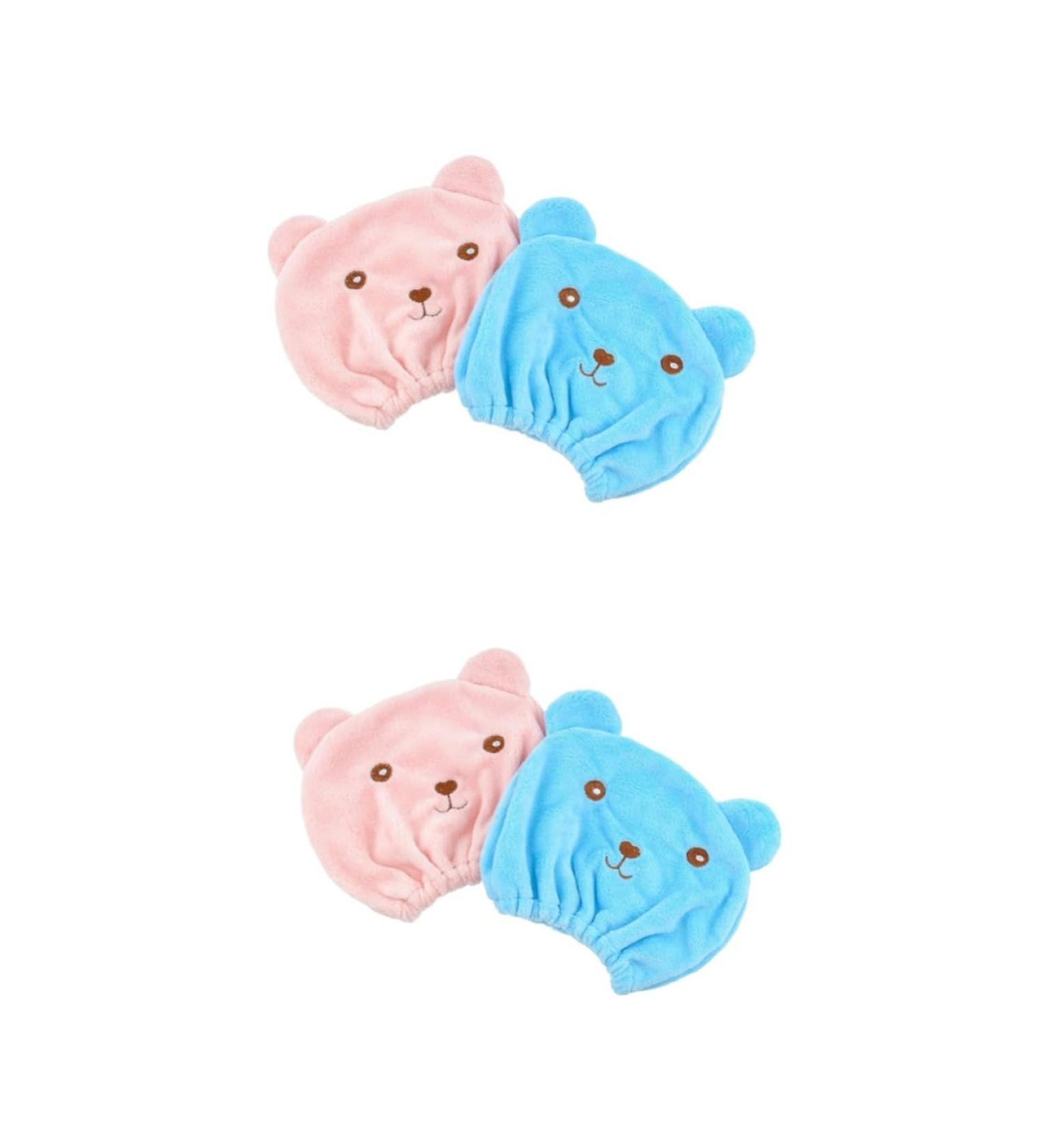 Buy MERRYHAPY 4 Pcs Quick Dry Hair Towel Caps - Cartoon Shower Hats for Fast Drying Hair | International Shipping Available - Buy Online on GoSupps.com