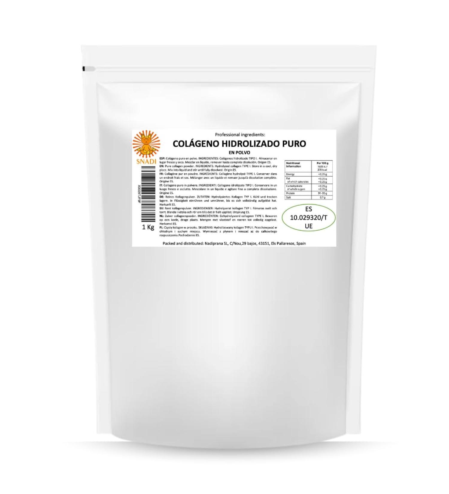 Poudre de Collag ne Pur | Type 1 | 1 kg | Sans saveur 100% Prot ine | Peptides de Collag ne de Type I Dissolution Instantan e 100 Doses | Sant des articulations des os de la peau - Buy Online on GoSupps.com