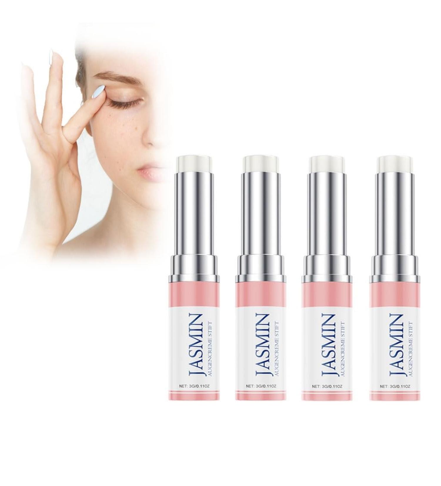 Cr me Contour Des Yeux Au Jasmin En Stick - Formule L'huile Min rale Et la Soin R parateur et Apaisant(4pcs) - Buy Online on GoSupps.com
