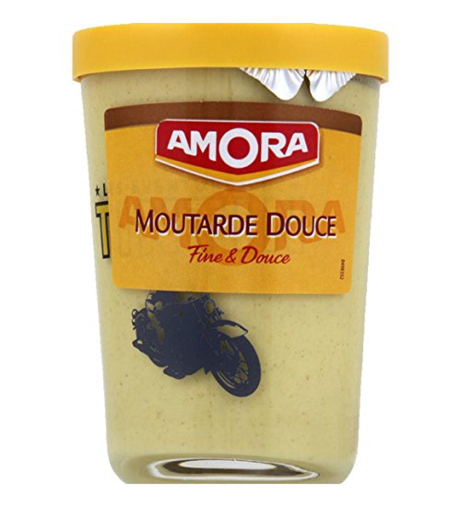 Amora - Sweet mustard - The glass of 190 g - (for the quantity more than 1 we will refund you the extra port)