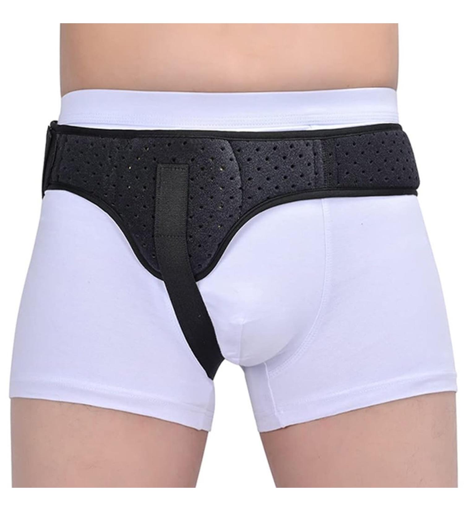 Post Surgical Abdominal Binder & Hernia Belt for Men & Women - Adjustable Black X-Large Comfort Support - Buy Online on GoSupps.com