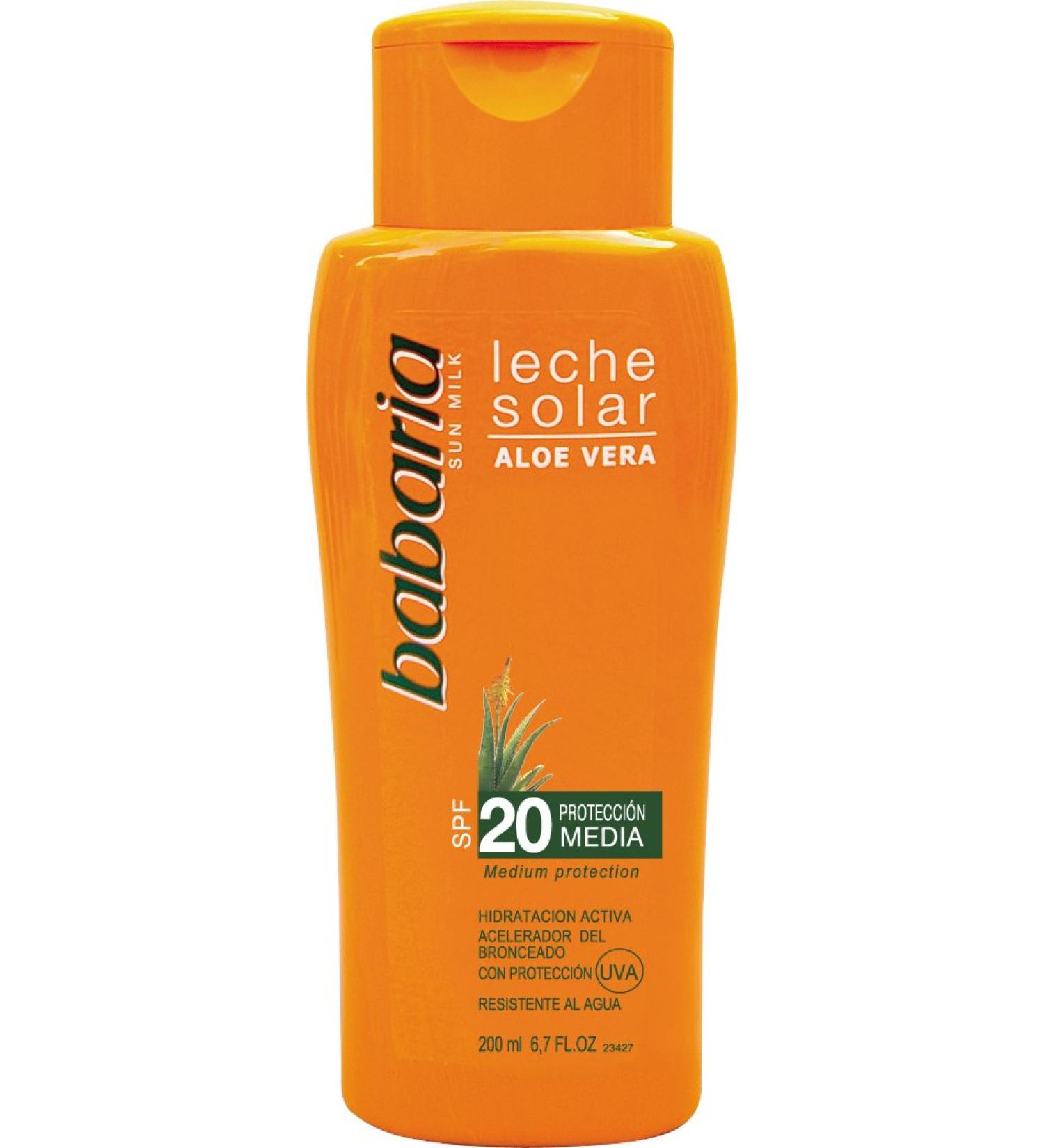 babaria Aloe Vera Sun Milk SPF 20 200 ml