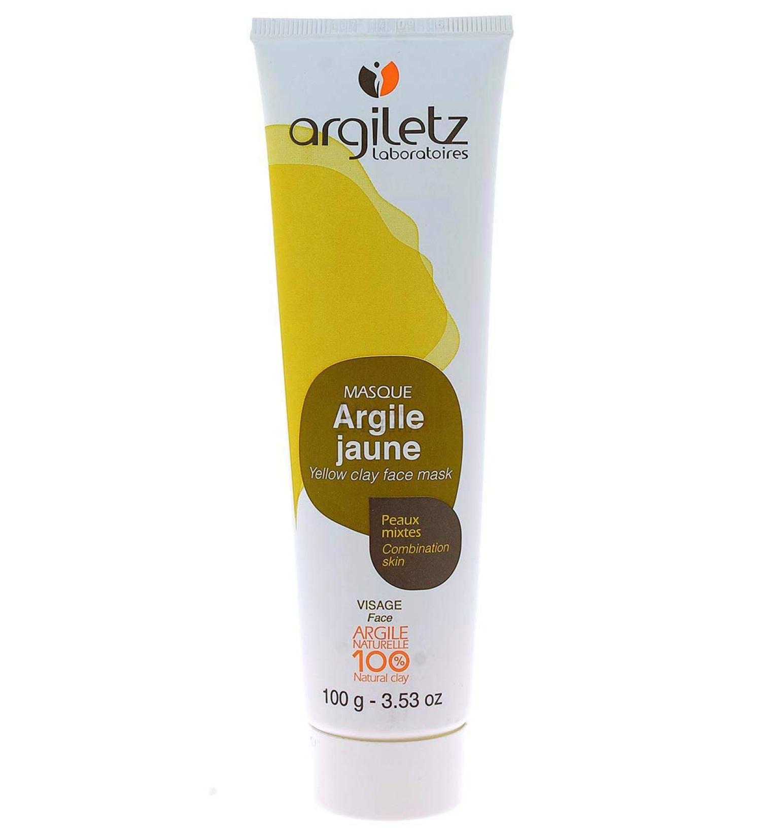 Argiletz Yellow Clay Mask for Combination Skin - 100g | 100% French Sourced & Finest Quality - Buy Online on GoSupps.com