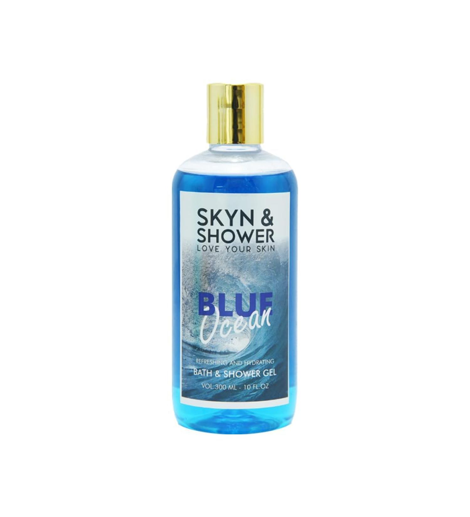 Blue Ocean Shower Gel - Hydrating & Soothing Body Wash | Gentle Natural Exfoliating Cleanser for Refreshing Nourishment | International Shipping Available - Buy Online on GoSupps.com