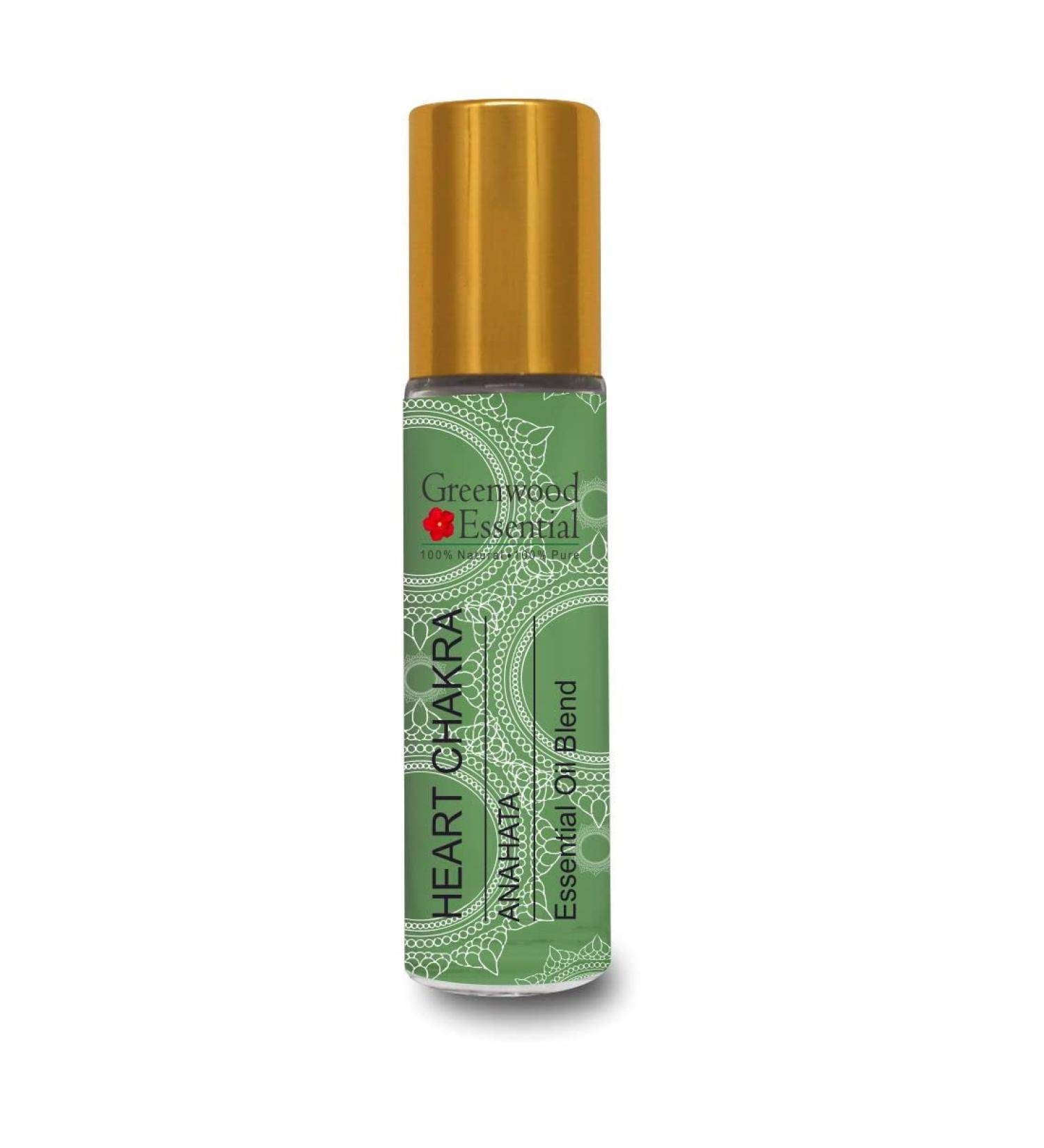 Greenwood Essential Heart Chakra (Anahata) Oil - Ideal for Meditation, Purification, Yoga, Chakra Alignment, Relaxation, Healing & Rituals, 8ml (0.27 oz) Heart Chakra Oil 8 Fl Oz (Pack of 1) - Buy Online on GoSupps.com