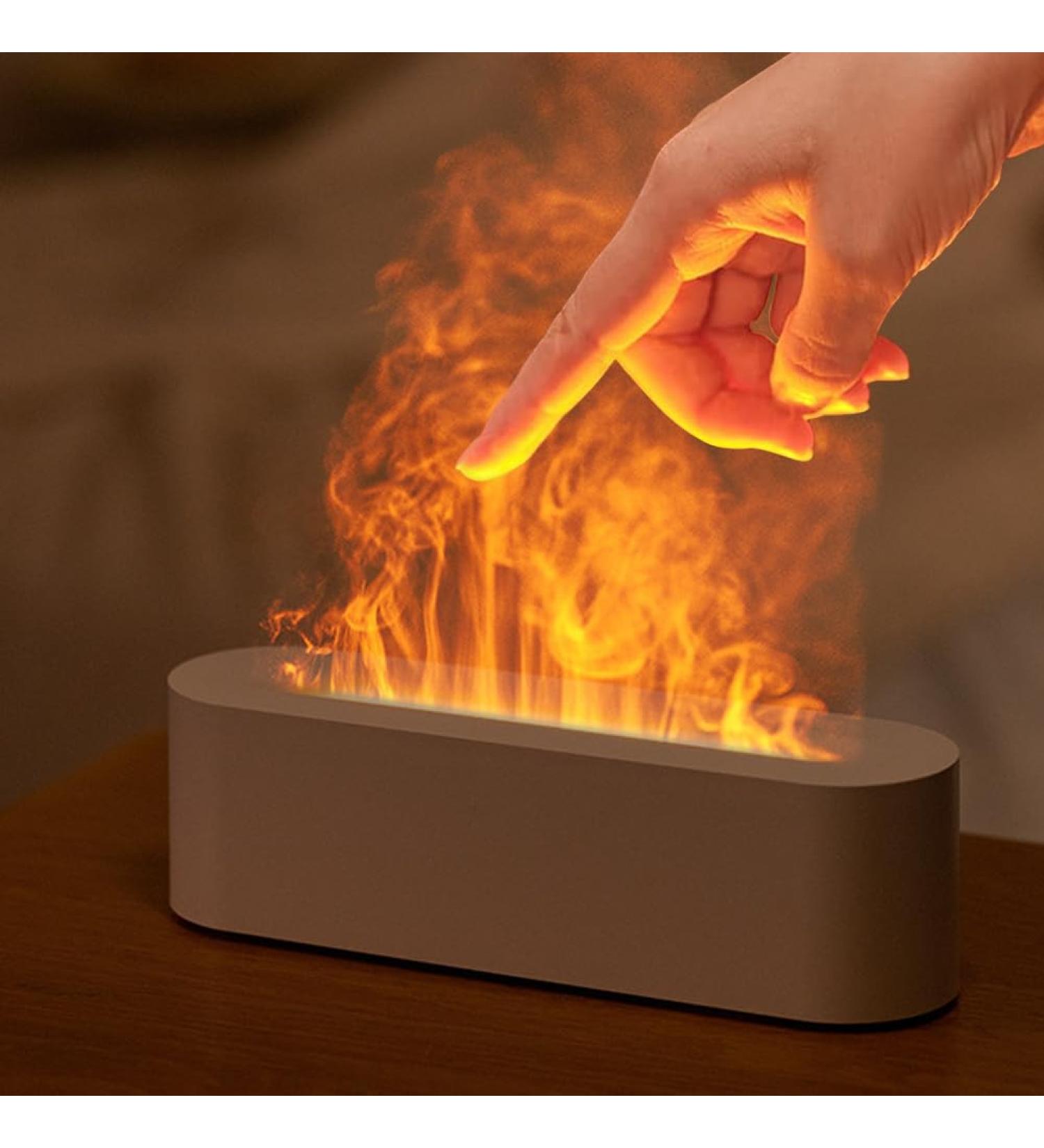 Aroma Flame Effect Diffuser - 150ml Humidifier with 7 LED Lights for Home & Office | Waterless Automatic Shutdown | Essential Oil Fragrance Diffuser - Buy Online on GoSupps.com