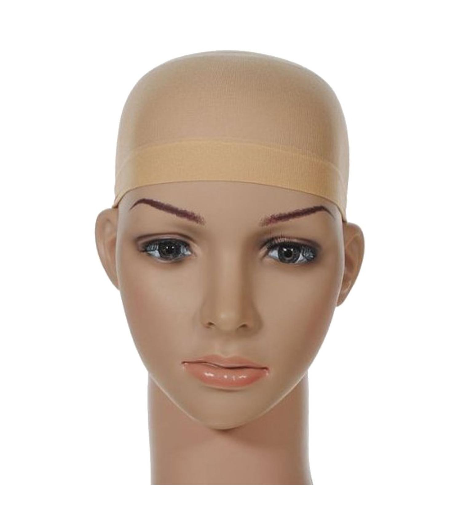 Stretchy Nylon Wig Caps for Women - Beige (2pcs) | Wig Caps Stocking Caps for Wigs - Buy Online on GoSupps.com