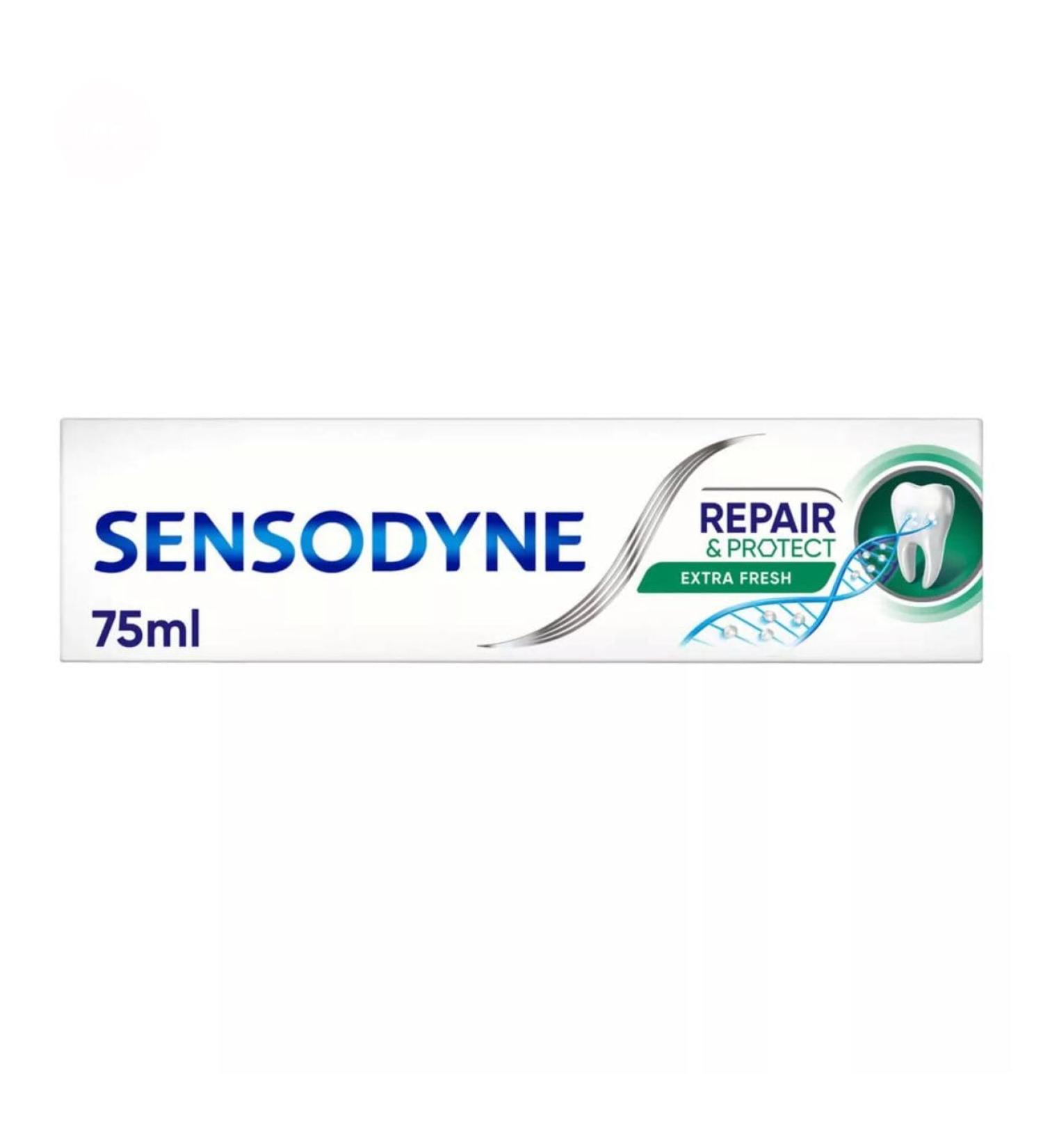 Sensodyne Repair & Protect Extra Fresh Toothpaste 75ml - Pack of 3 | Sensodyne Apple 25ml - Best for Sensitive Teeth | International Shipping Available - Buy Online on GoSupps.com