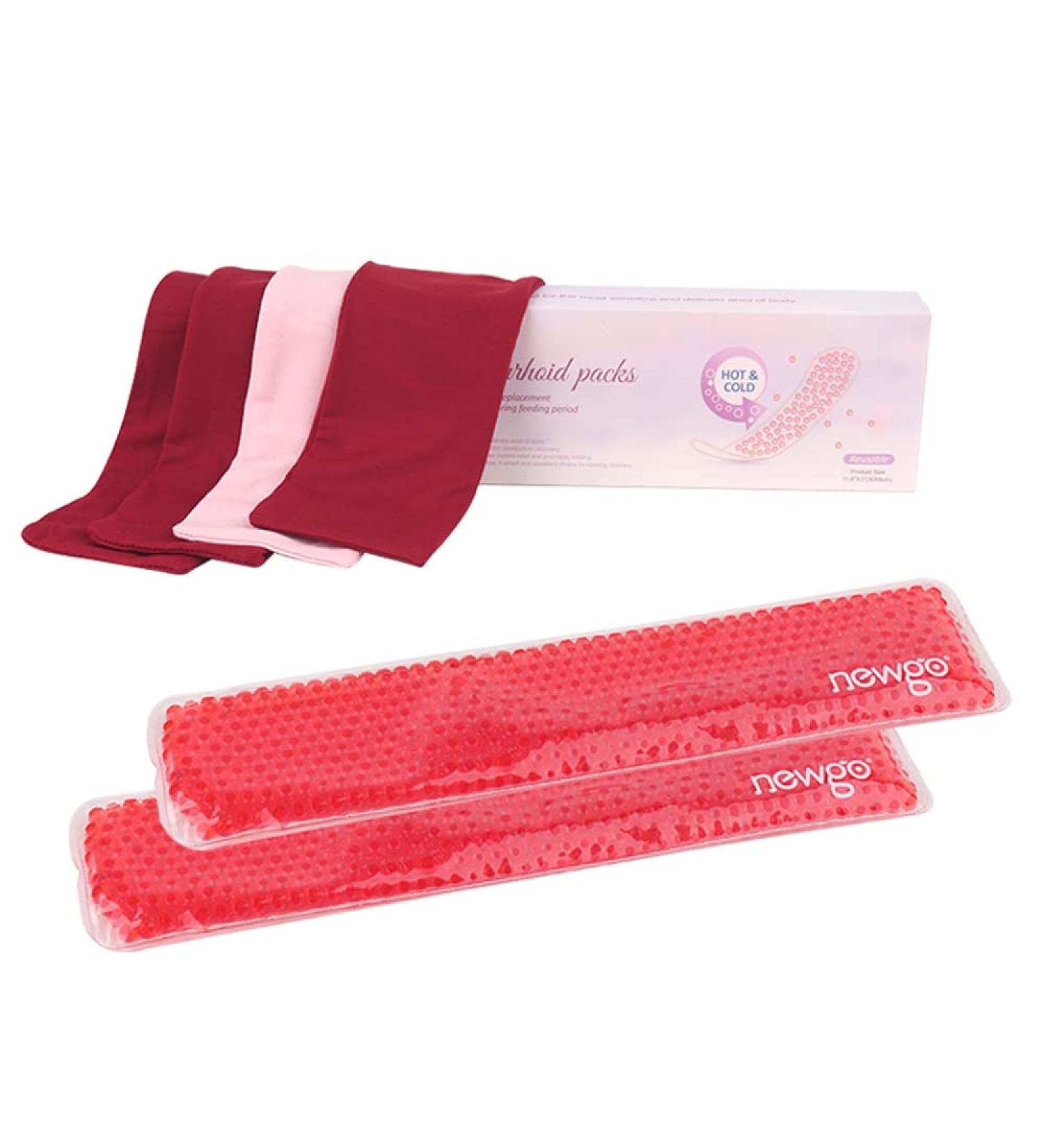 Newgo Cooling Compress Pad for Postpartum Relief | Reusable Perineal Cooling Pack - 6 Washable Cool Pads for Hemorrhoids & Vaginal Care - Buy Online on GoSupps.com