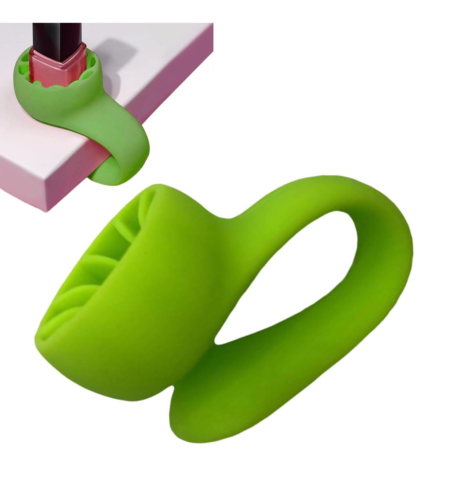 Nail Polish Holder Stand - Wearable Anti-Spill Nail Polish Holder Strong Grip Airlock Suction Silicone Nail Polish Organizer Manicure And Pedicure Accessories Light Green - Buy Online on GoSupps.com
