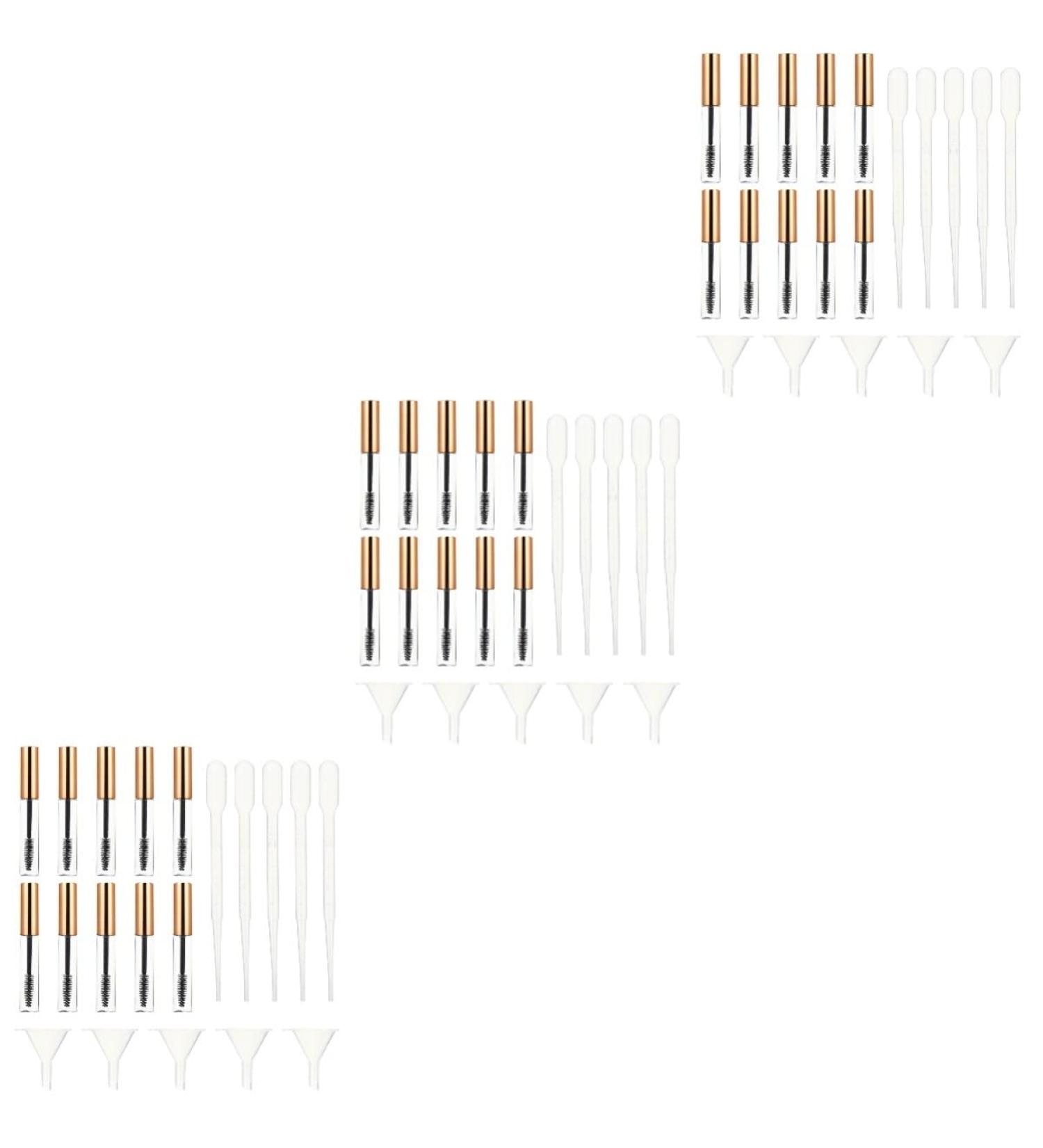 FOYTOKI 60 Pcs Mascara Empty Tube Eyelash Cream Tube Mini Funnel oil Mascara Clear Mascara Plastic - Buy Online on GoSupps.com