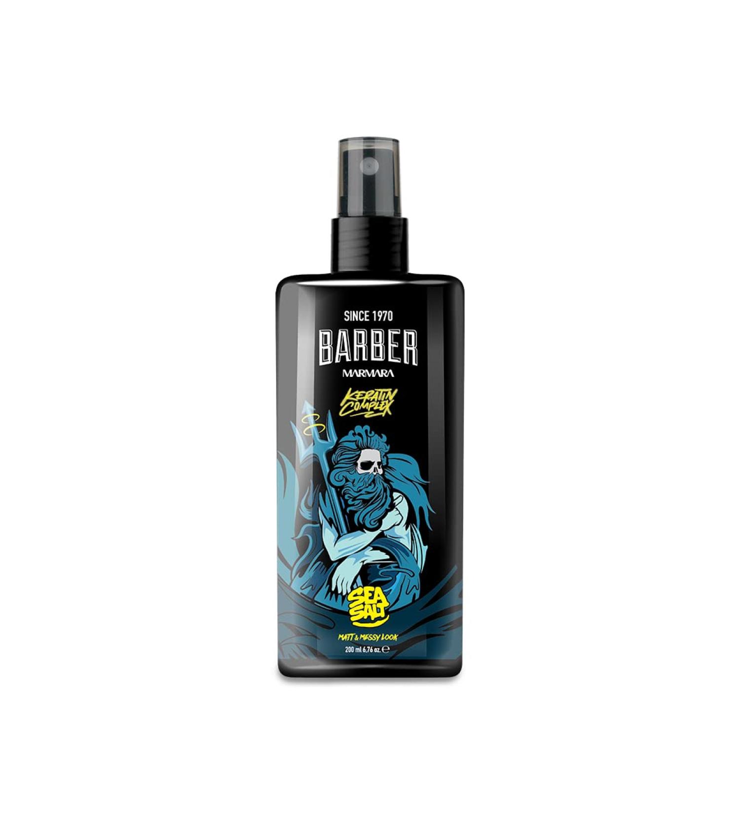 BARBER MARMARA Hair Sea Salt Spray 200 ml - Salt Spray for Hair - Salt Water Spray Hair - Matte Hair Spray Men - Volume Spray - Texture Spray Hair - Matte Salt Water Spray - Beach Waves Spray - Buy Online on GoSupps.com