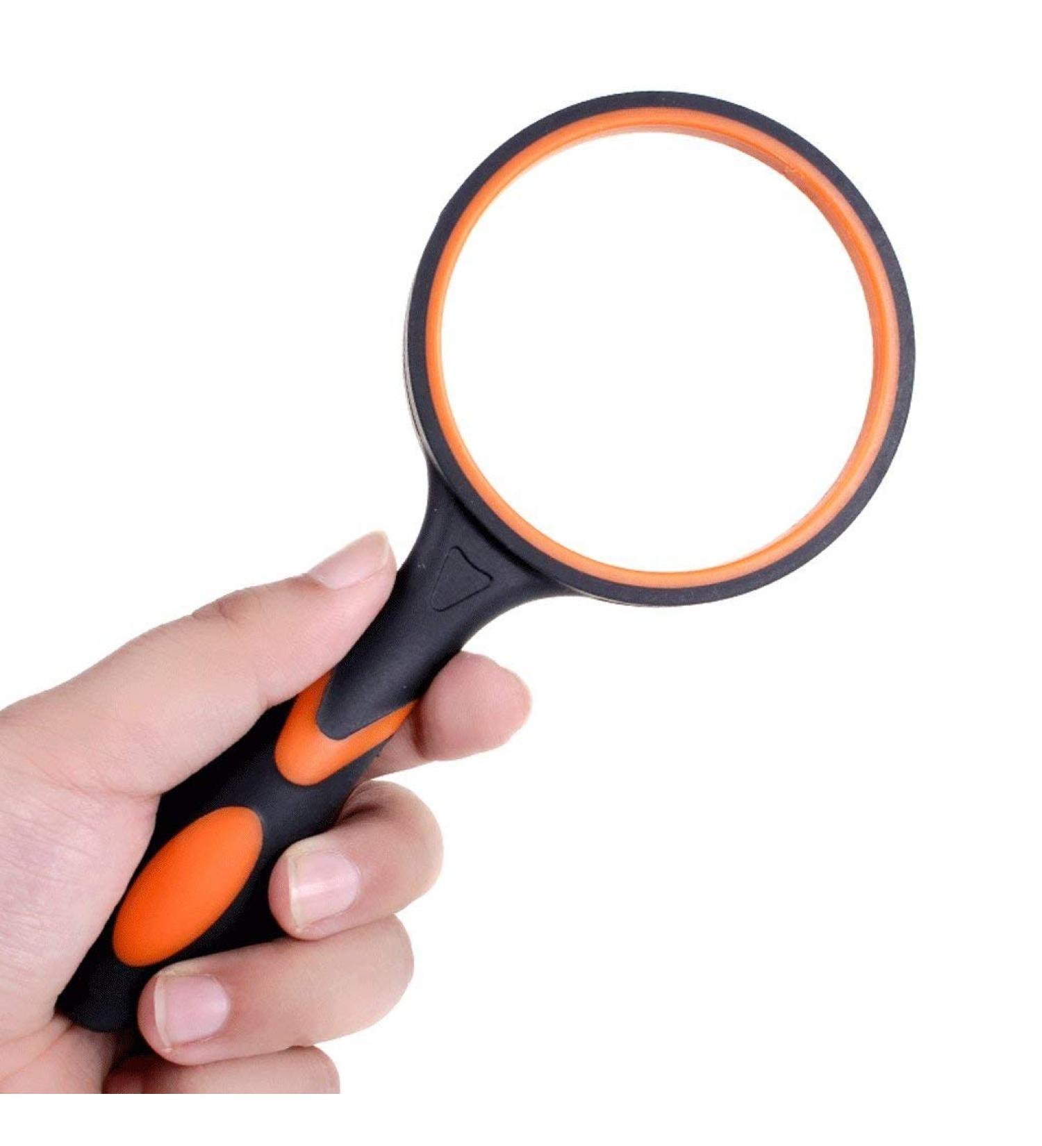 Hand-Held Magnifier Old Man Reading Clear 10 Times Optical Lens Student Reading Reading Newspaper Observation Plant Magnifying Glass Lofty Ambition