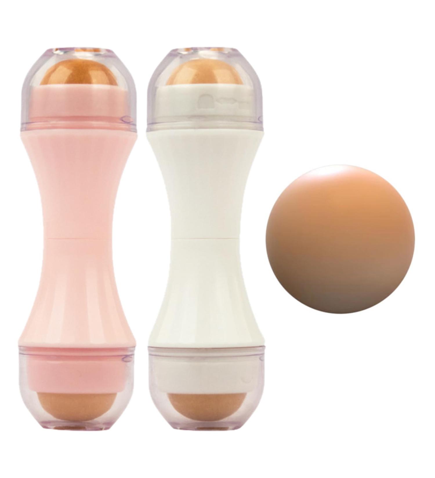 Natural Volcanic Roller Oil Control Rolling Stone Matte Makeup Face Skin Care Tool Facial Cleaning Oil Absorption Roller On Ball White - Buy Online on GoSupps.com