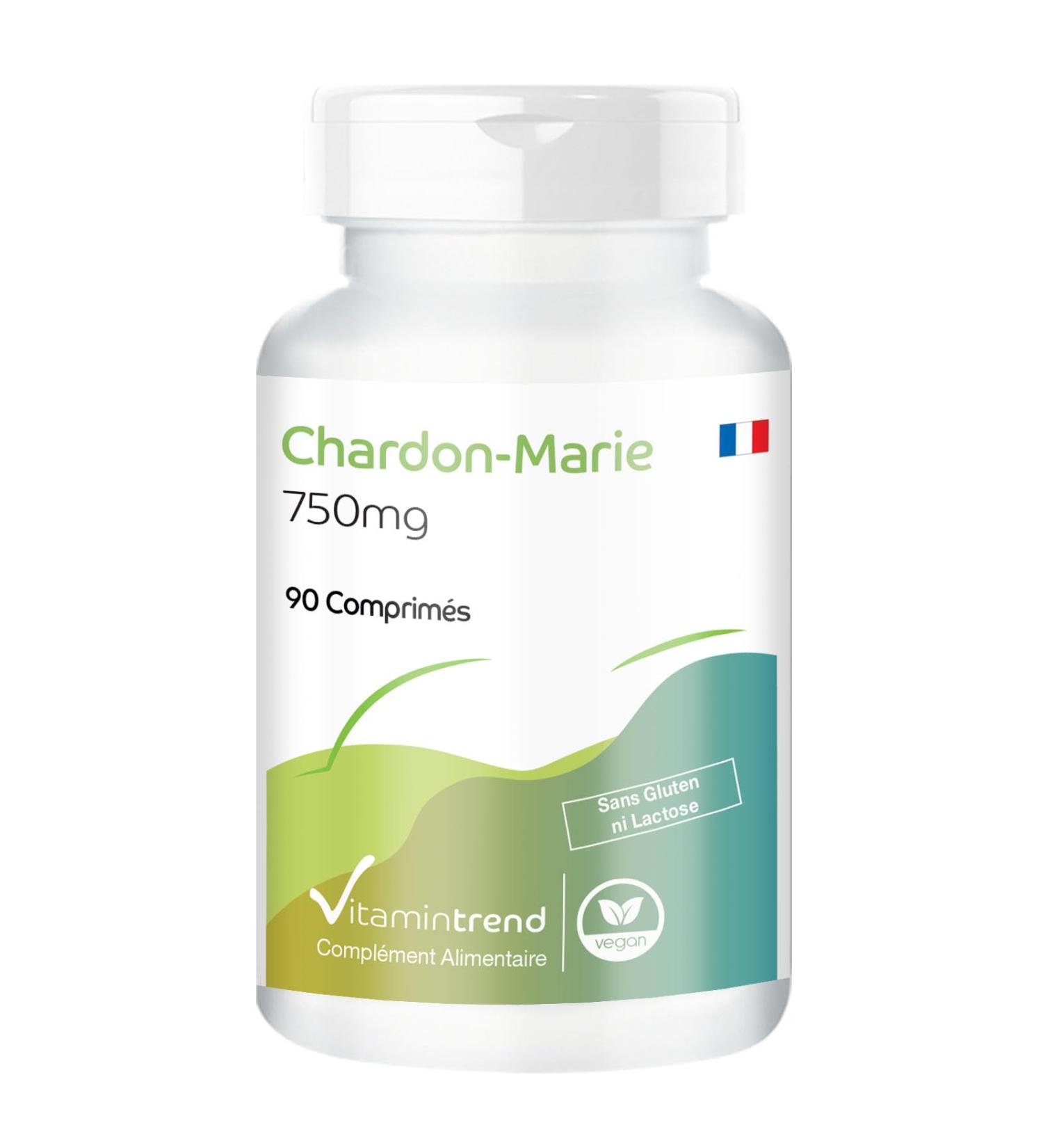 Milk thistle 750mg - with 80% silymarin - 90 tablets - highly dosed - safe dosage - vegan - bioavailable supplements from Germany | Vitamintrend - Buy Online on GoSupps.com
