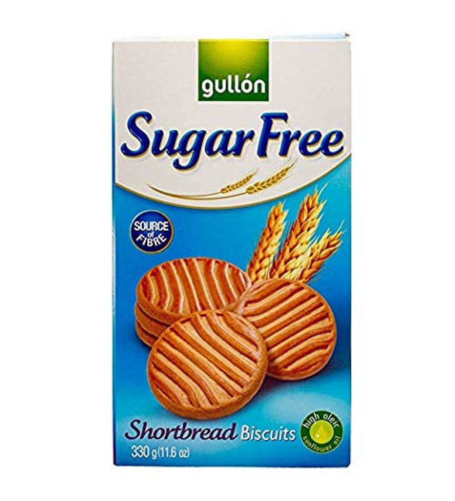 Gullon SF Shortbread Cookies 11.63oz (2 Pack) - Delicious Spanish Treat, Perfect for Snacking - Buy Online on GoSupps.com
