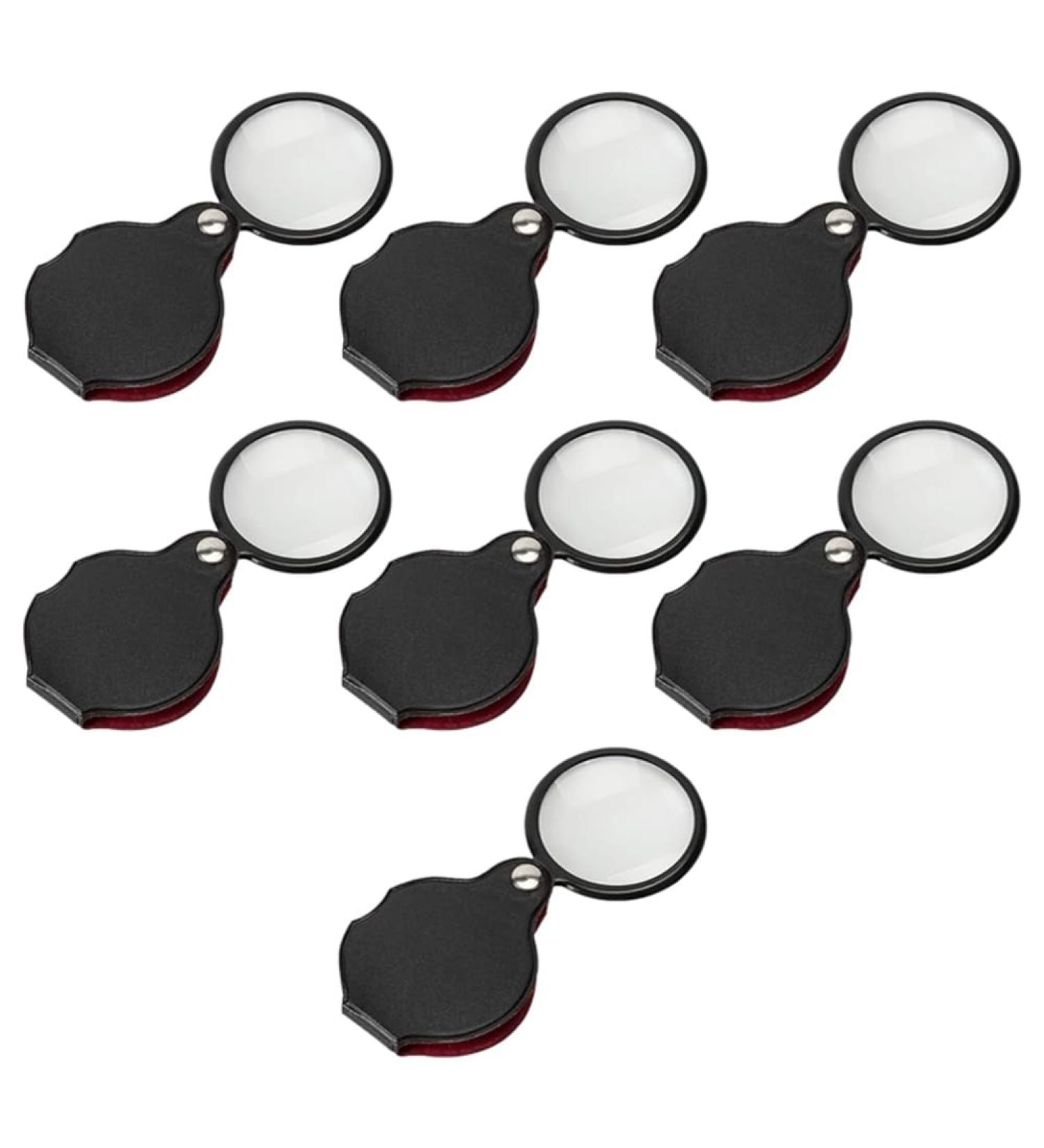Tovmekdjn 10 PCS 50Mm Folding Magnifying Glass Magnifier for Reading Books Viewing Electronic Products and Jewelry - Buy Online on GoSupps.com