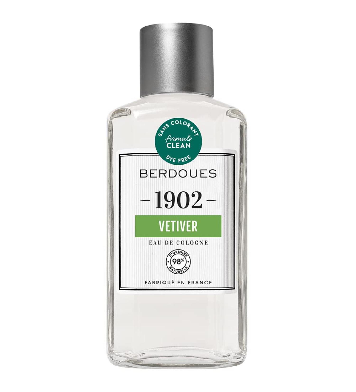 1902 Vetiver Eau de Cologne | Aromatic Fern Long Lasting Scent Made in France | Spray Fragrance for Men and Women with Verbena Rosemary & Vetiver| Luxury Unisex Perfume with Premium Quality 8.3 Fl Oz (Pack of 1) - Buy Online on GoSupps.com