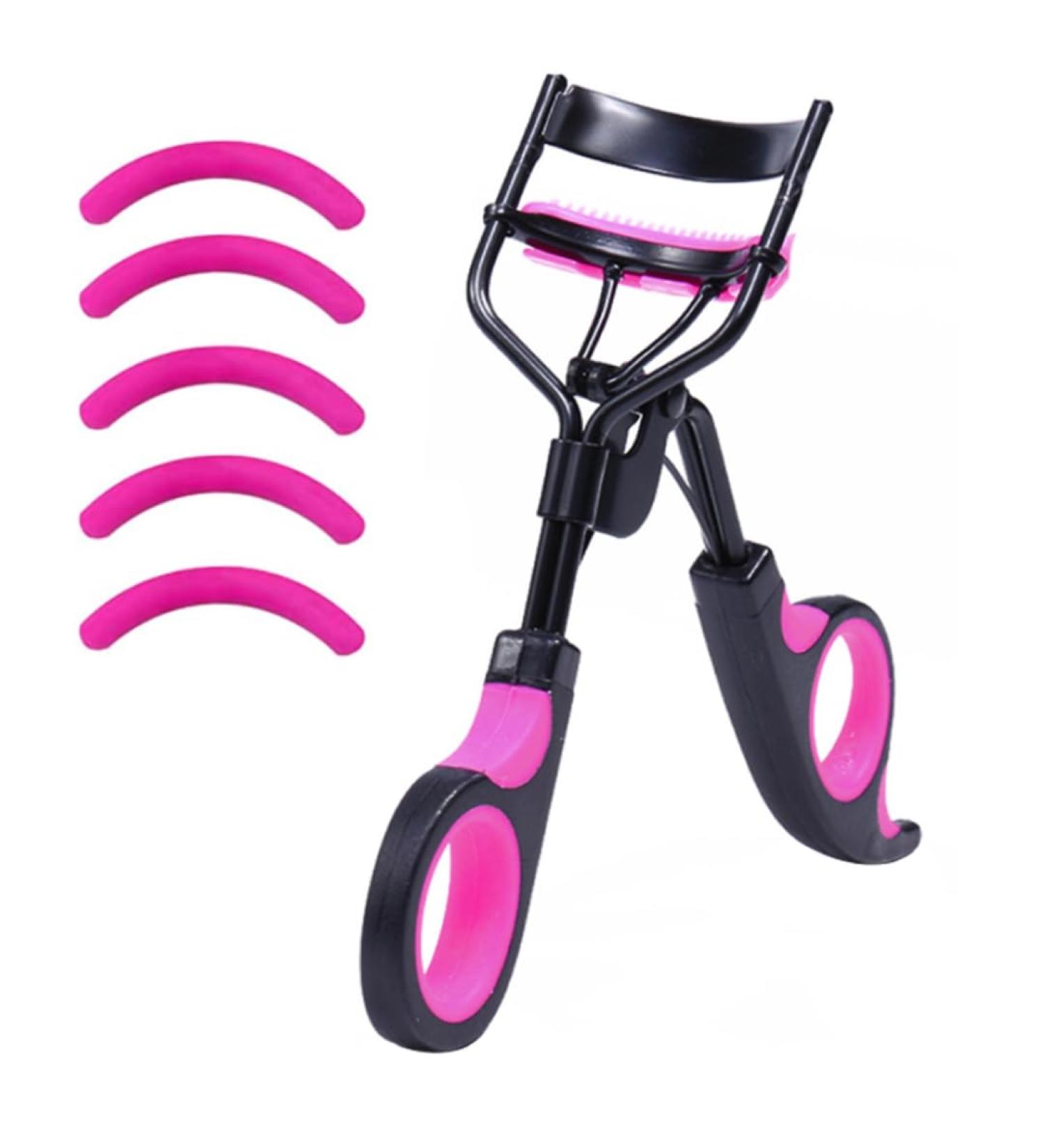 Eyelash Curlers with Comb Stainless Steel Lash Curler Quick Eye Makeup Accessory with 5 Replacement Refills for Women Girl - Buy Online on GoSupps.com