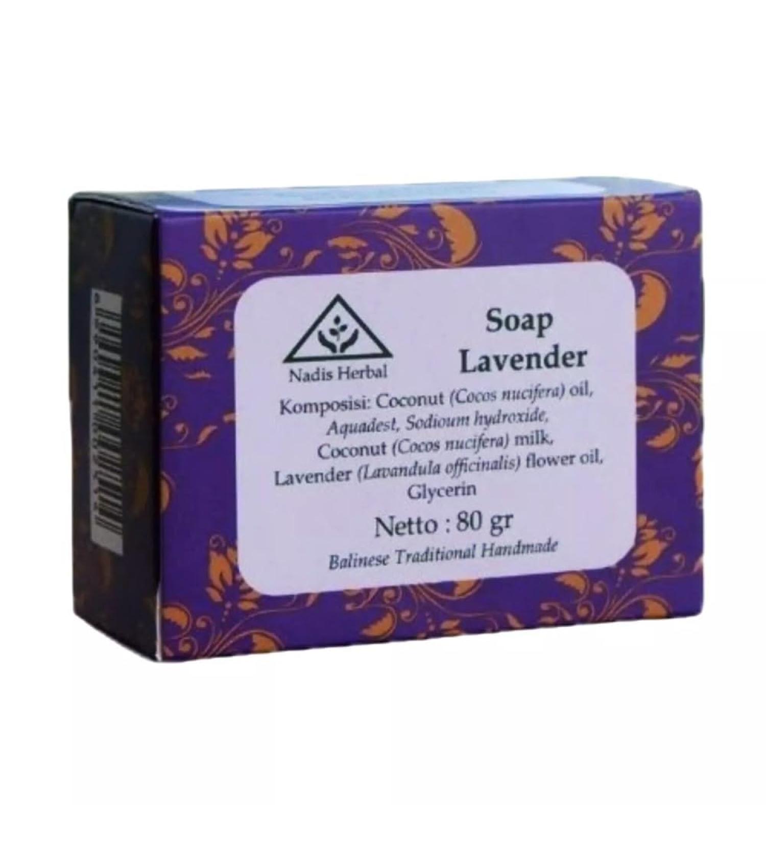 Nadis Herbal Lavender Soap 80g - Buy Online on GoSupps.com