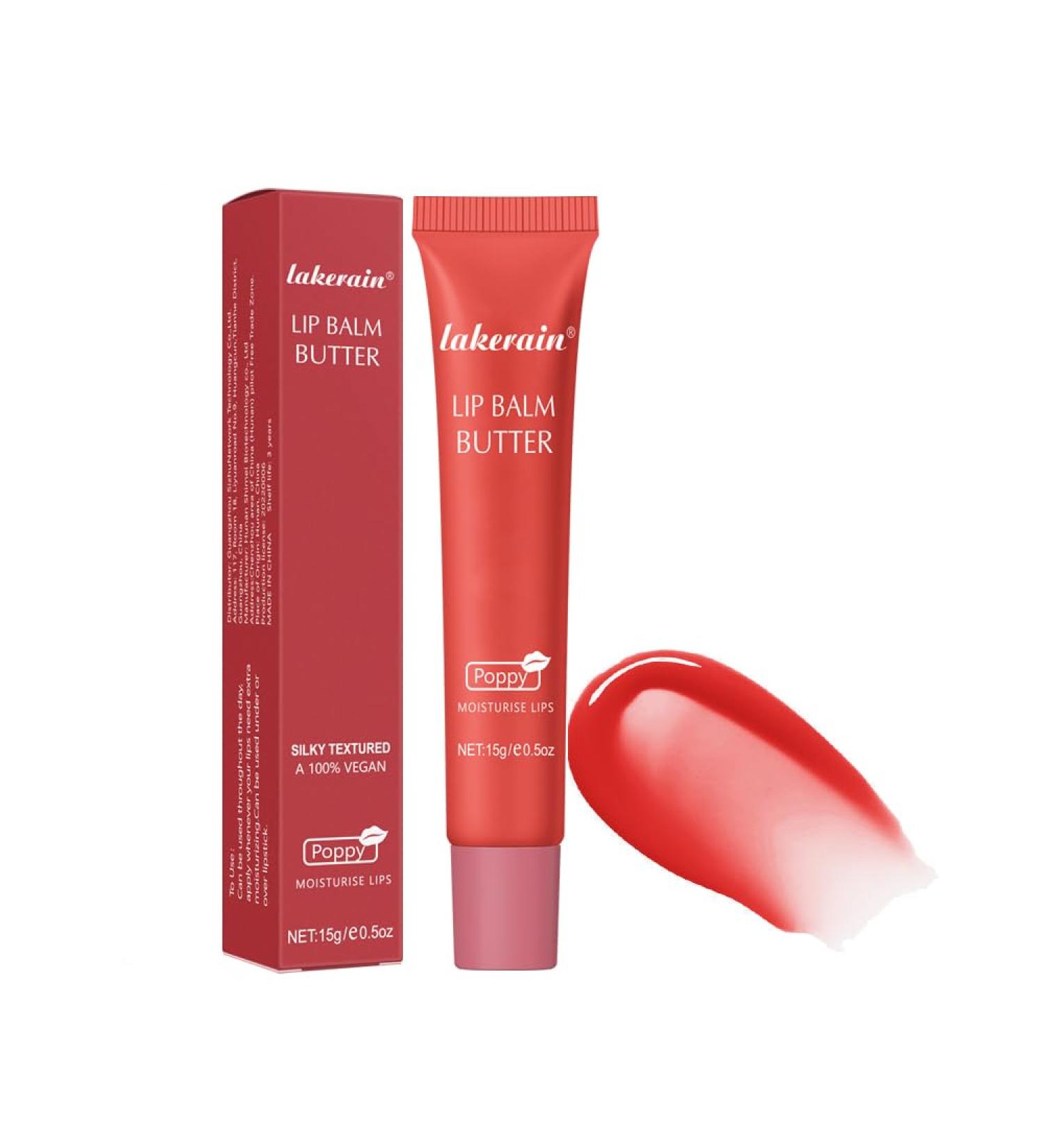 Lip Butter Balm Birthday Cake Lip Balm Cocoa Butter Conditioning Lip Mask And Lip Balm For Instant Moisture Shine And Hydration Soothing Lip Care Enhance The Texture Of Your Lips (#4 Poppy) - Buy Online on GoSupps.com