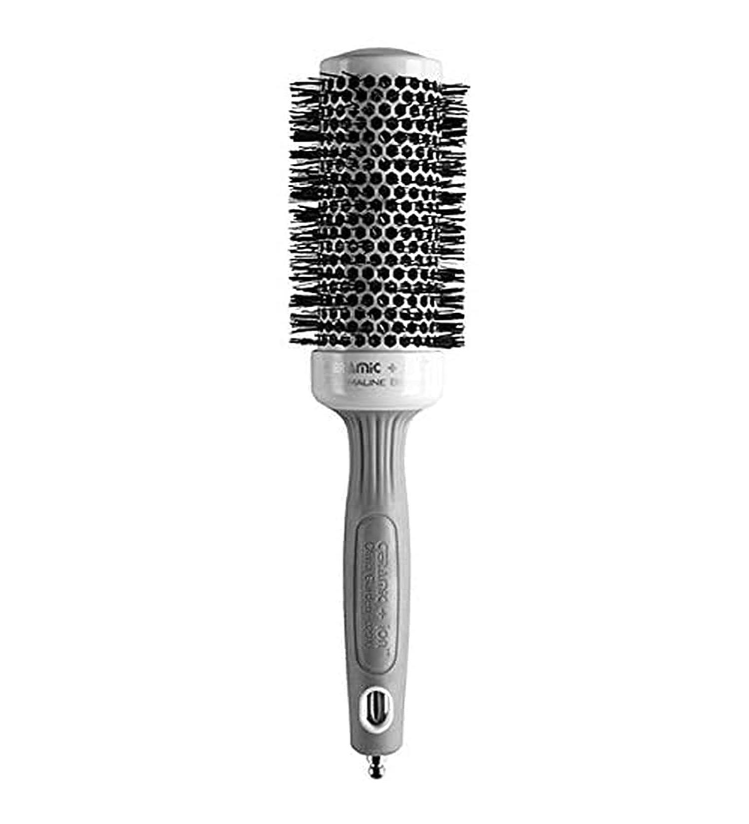 Olivia Garden Ceramic Ion Round Thermal Hair Brush 1.75" Non-Electric CI-45 in White & Grey | Best International Shipping - Buy Online on GoSupps.com