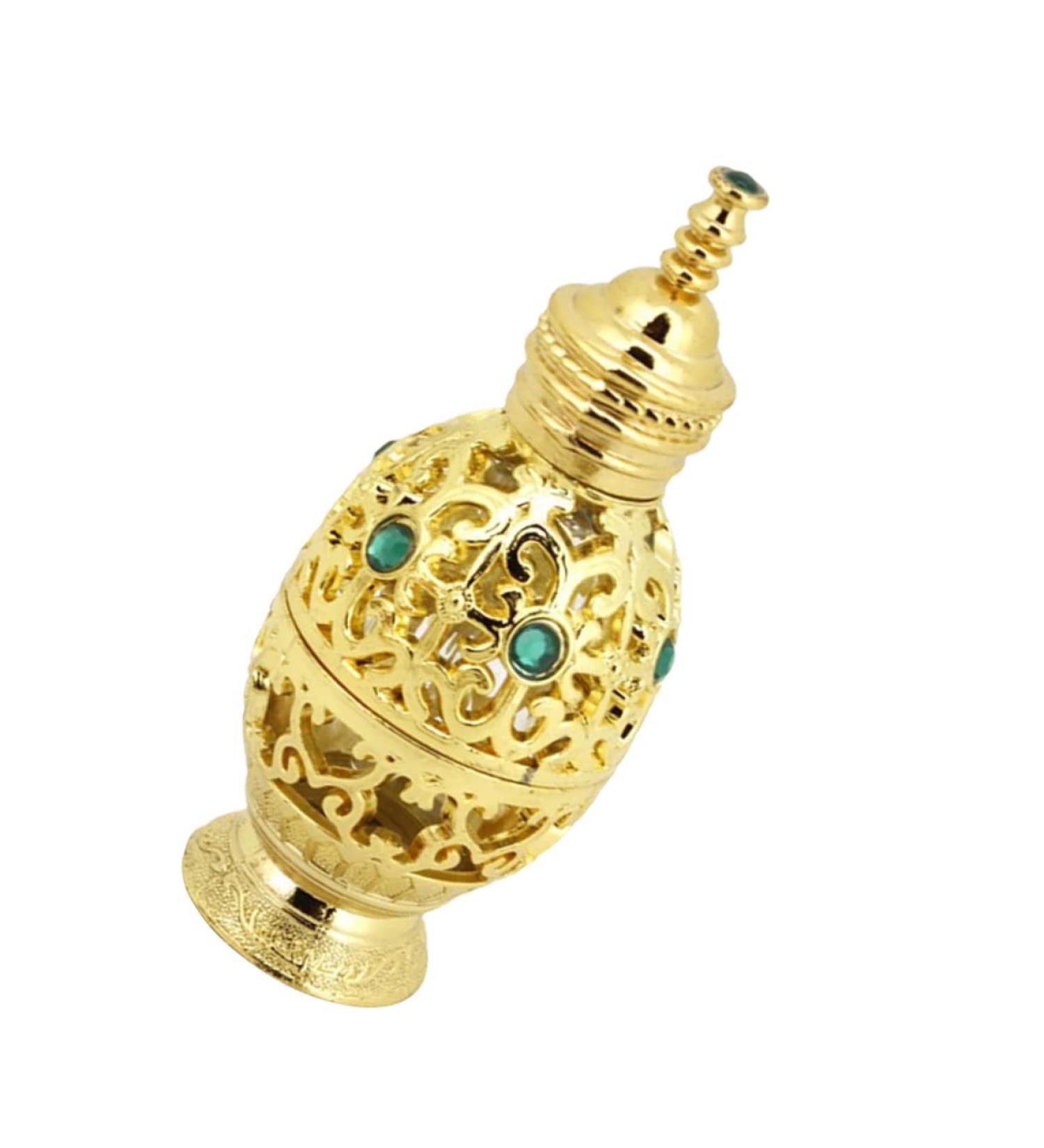 Ipetboom Essential Oil Bottle Glass Decor Perfume Sample Bottle Hand Decor Gold Trim Essential Oil Sample Bottle Glass Containers Terrarium Filling Travel Empty Glass Bottle Colored Beads - Buy Online on GoSupps.com