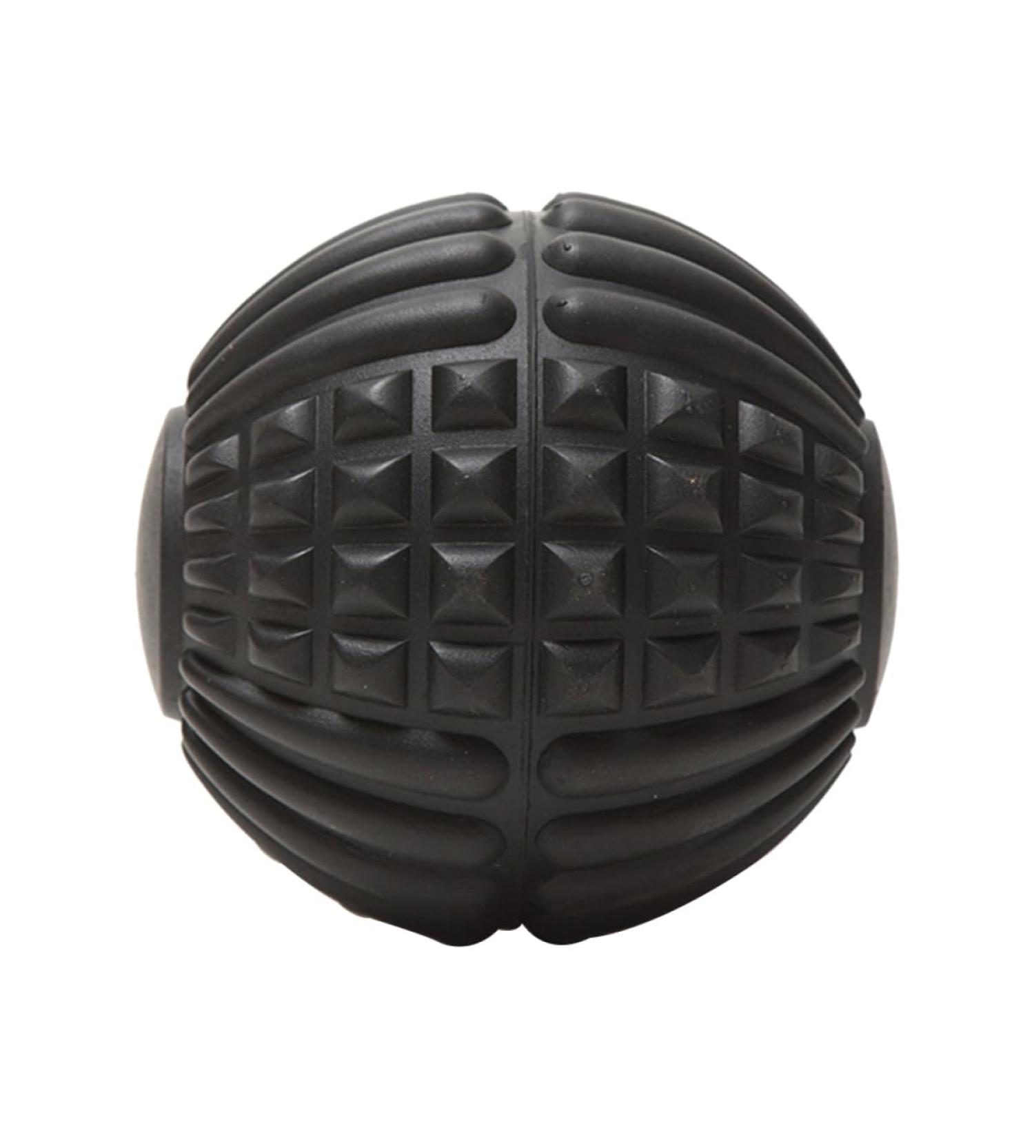 Plantar Fasciitis Massage Tool - Ice Hockey Massage Ball & Fitness Roller for Foot Relief | Yoga Ball & Fascia Ball for Gym Use - Black - Buy Online on GoSupps.com
