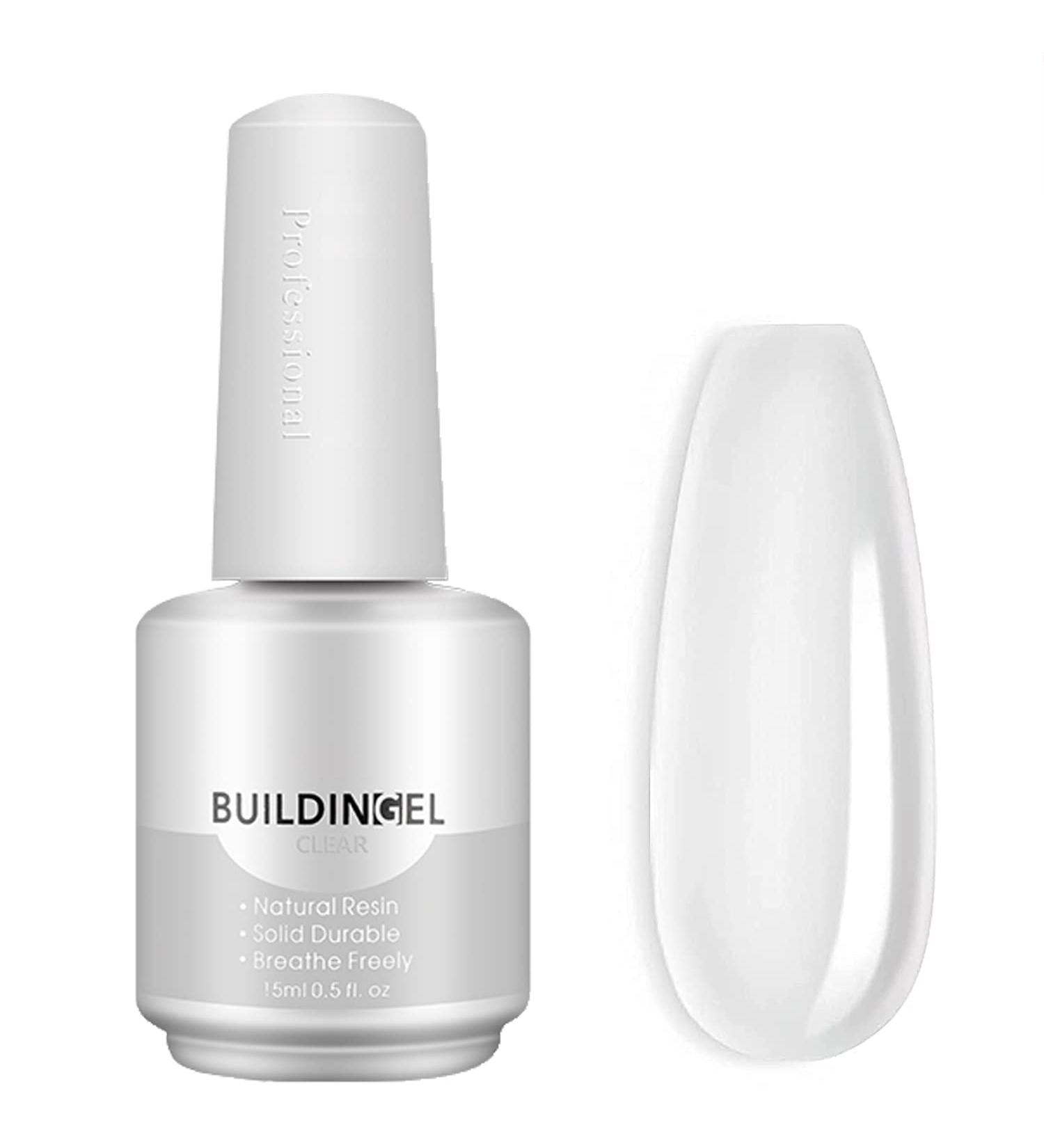 TEEROVA 5 in 1 Builder Gel for Nails - 15ml Builder Base Strengthening Gel UV/LED Nail Polish Gel Hard Gel for Manicure Repair Nail Extension Nail Strengthen Nail Art Decoration (Clear) - Buy Online on GoSupps.com