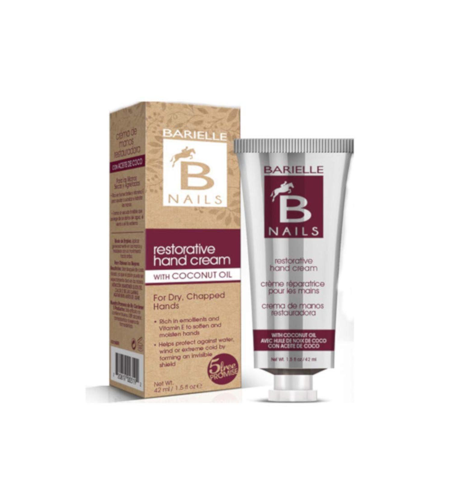 Barielle Restorative Hand Cream with Coconut Oil - 1.45 oz | Nourishing & Hydrating | International Shipping - Buy Online on GoSupps.com