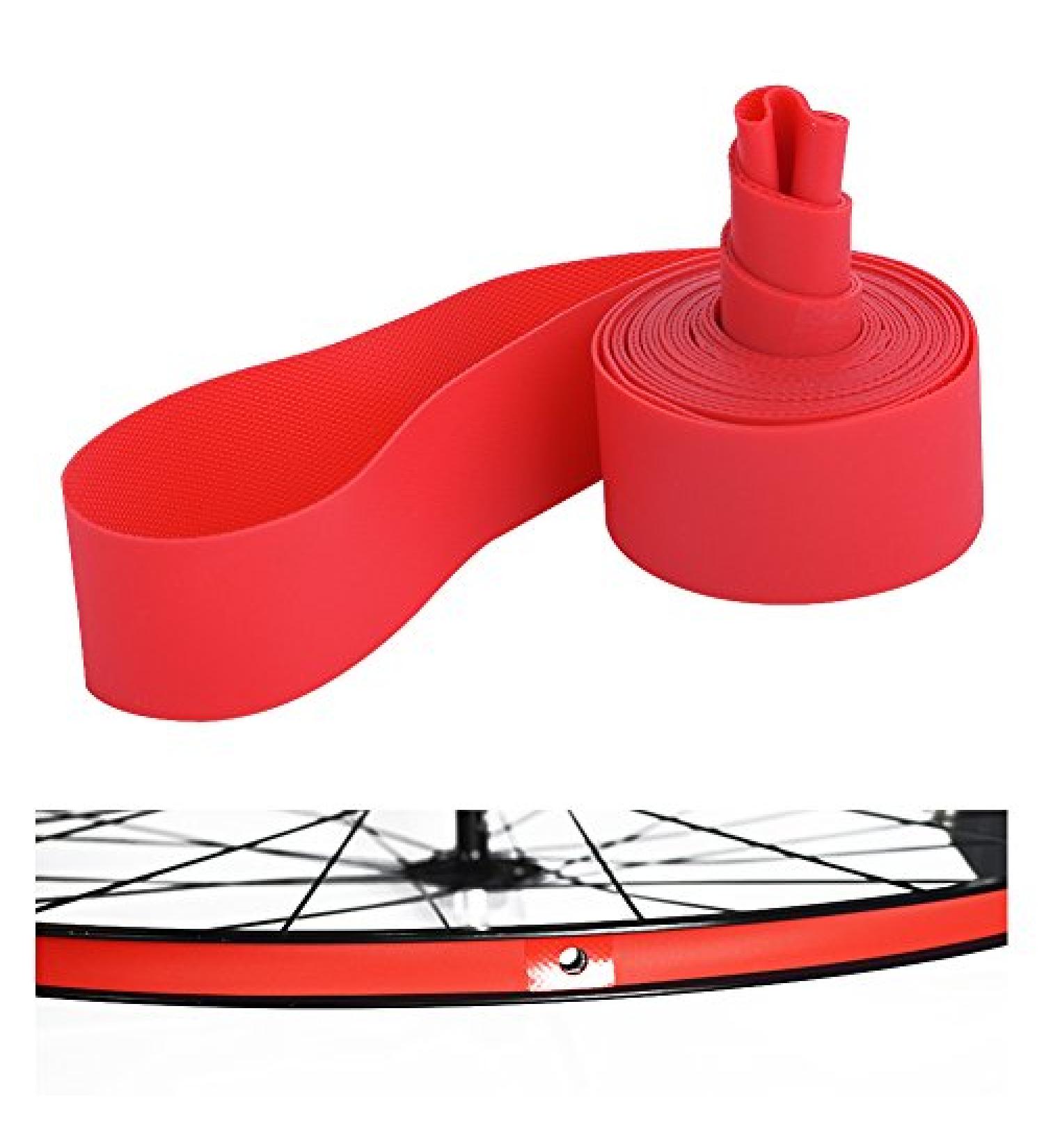 Dilwe PVC Red Bike Tire Liners - Rim Strip Tape for 20, 24, 26, 700C Wheels - Buy Online on GoSupps.com