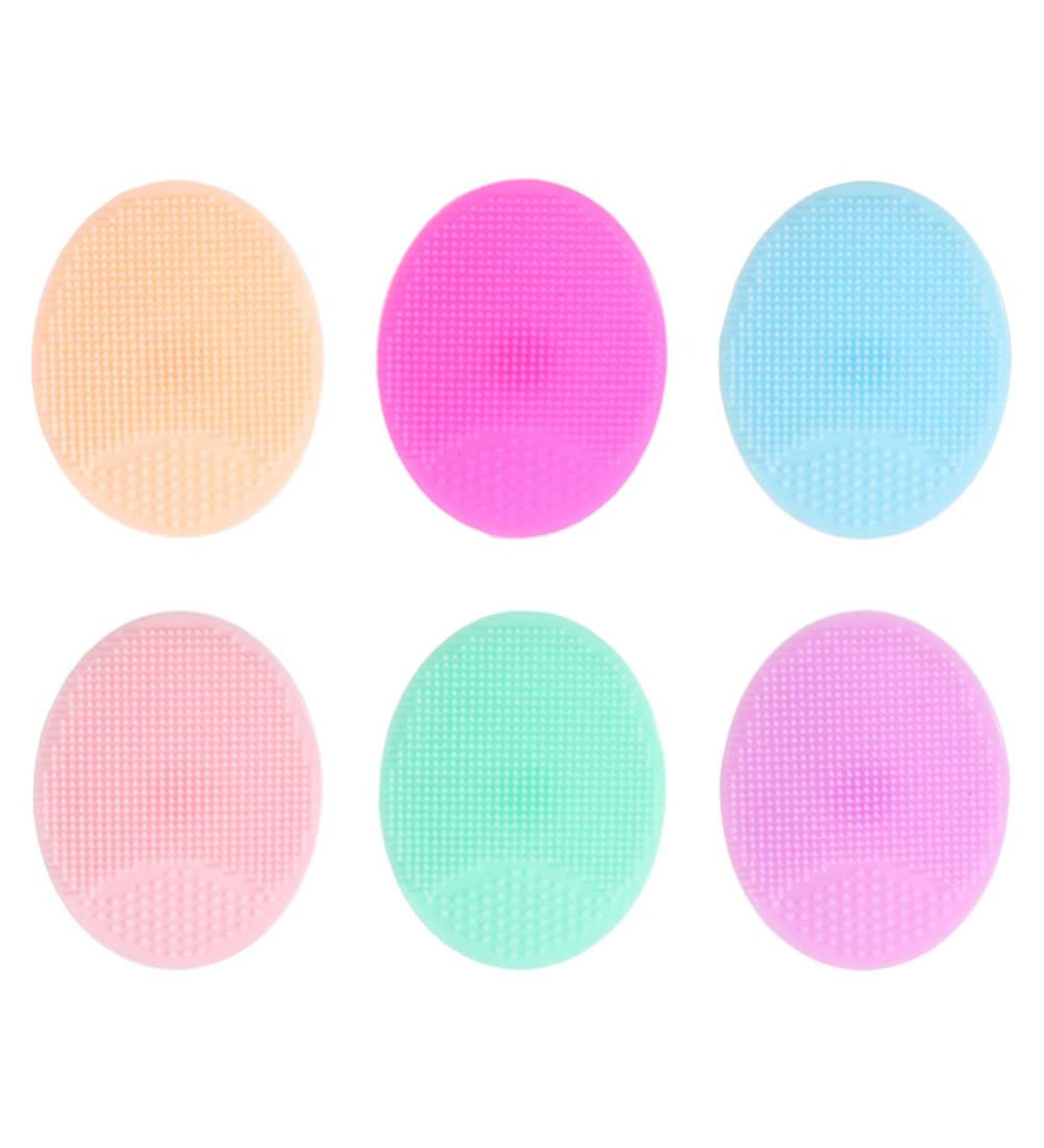 Minkissy 6PCS Baby Bath Brush Set - Silicone Exfoliator Scrubbers for Dry Skin & Cradle Cap - Buy Online on GoSupps.com