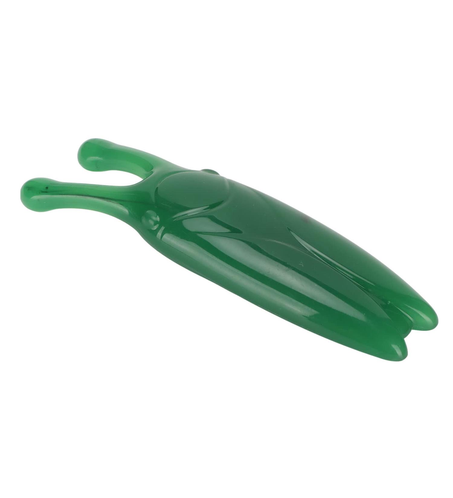 Verdant Touch Gua Sha Facial Tool - High Bridge Nose & Jaw Swelling Reduction - Green Gua Sha Massage Tool for Glowing Skin - Buy Online on GoSupps.com