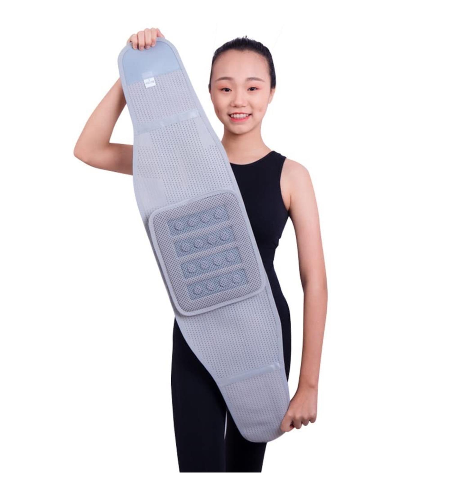 Buy Wgust Self-Warming Back Support Belt for Men & Women Breathable Magnetic Support for Lower Back Pain Relief | Sciatica & Disk Pain Medium Light Gray - Buy Online on GoSupps.com