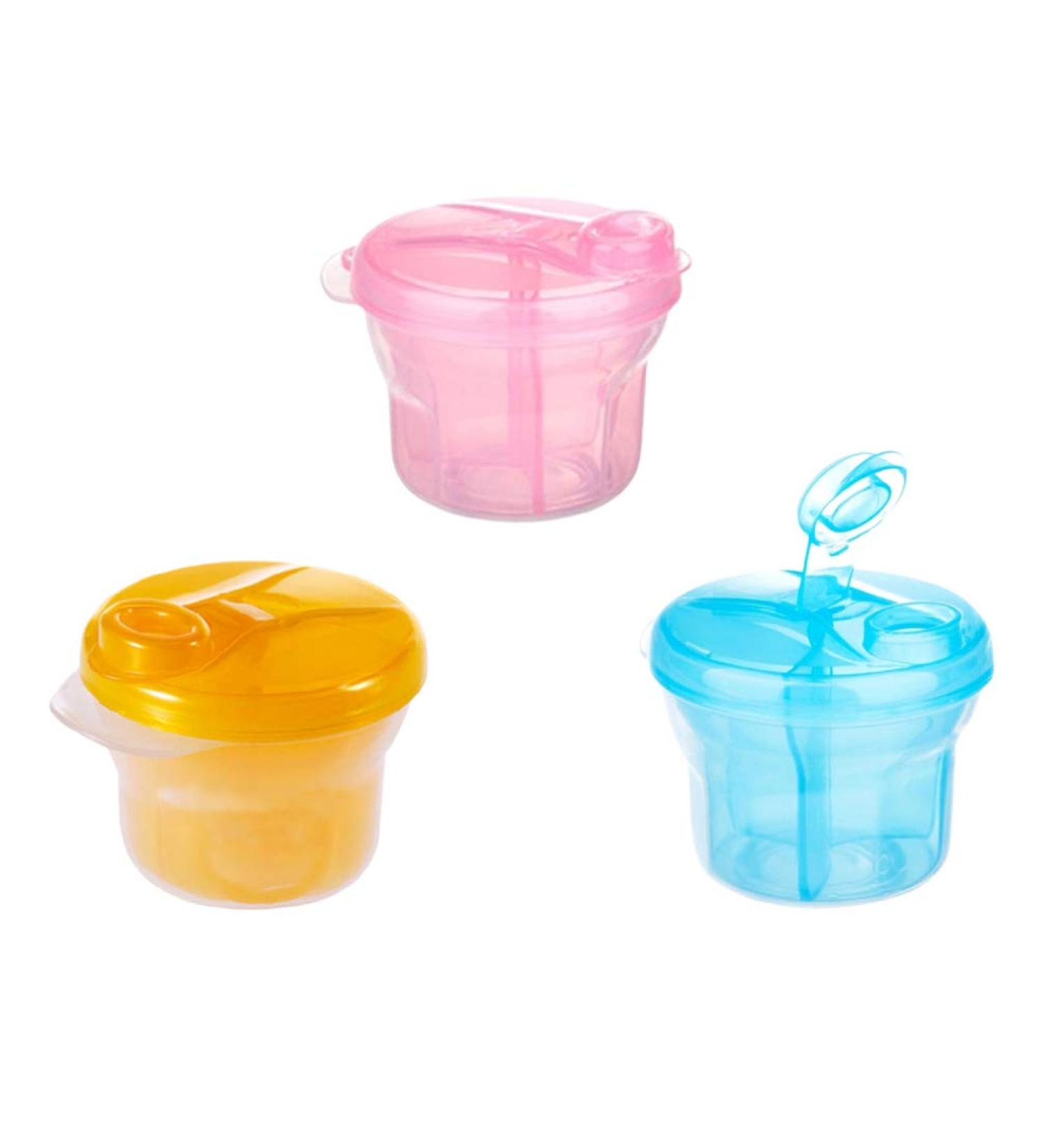 Healifty Baby Milk Powder Dispensers - Portable Storage Container for Travel - 3pcs(Random Color) - Buy Online on GoSupps.com