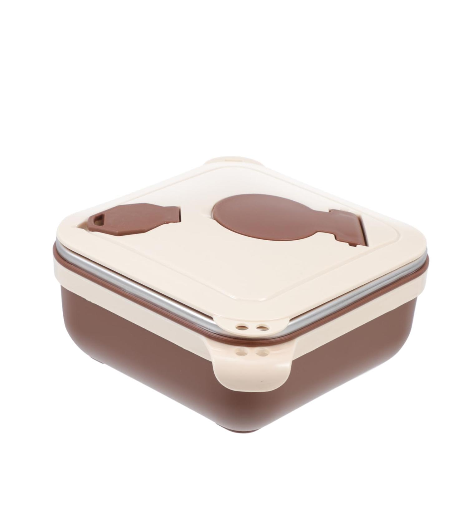 Zerodeko Square Instant Noodle Bowl Snack Carrying Container 304 Stainless Steel Household Products Student - Buy Online on GoSupps.com