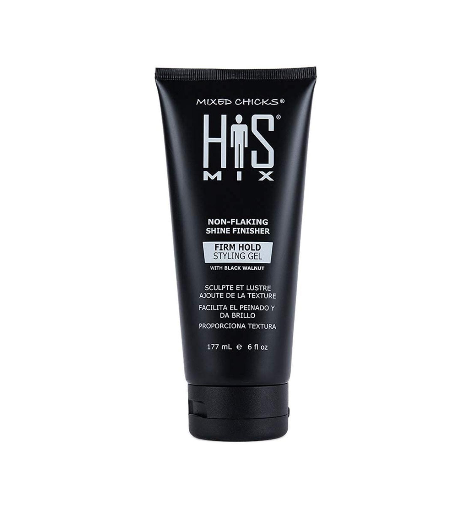 Mixed Chicks HIS MIX Shine Finisher Firm Hold Gel for Men - 6 fl. oz | Best Hair Styling Gel for All Hair Types - International Shipping - Buy Online on GoSupps.com
