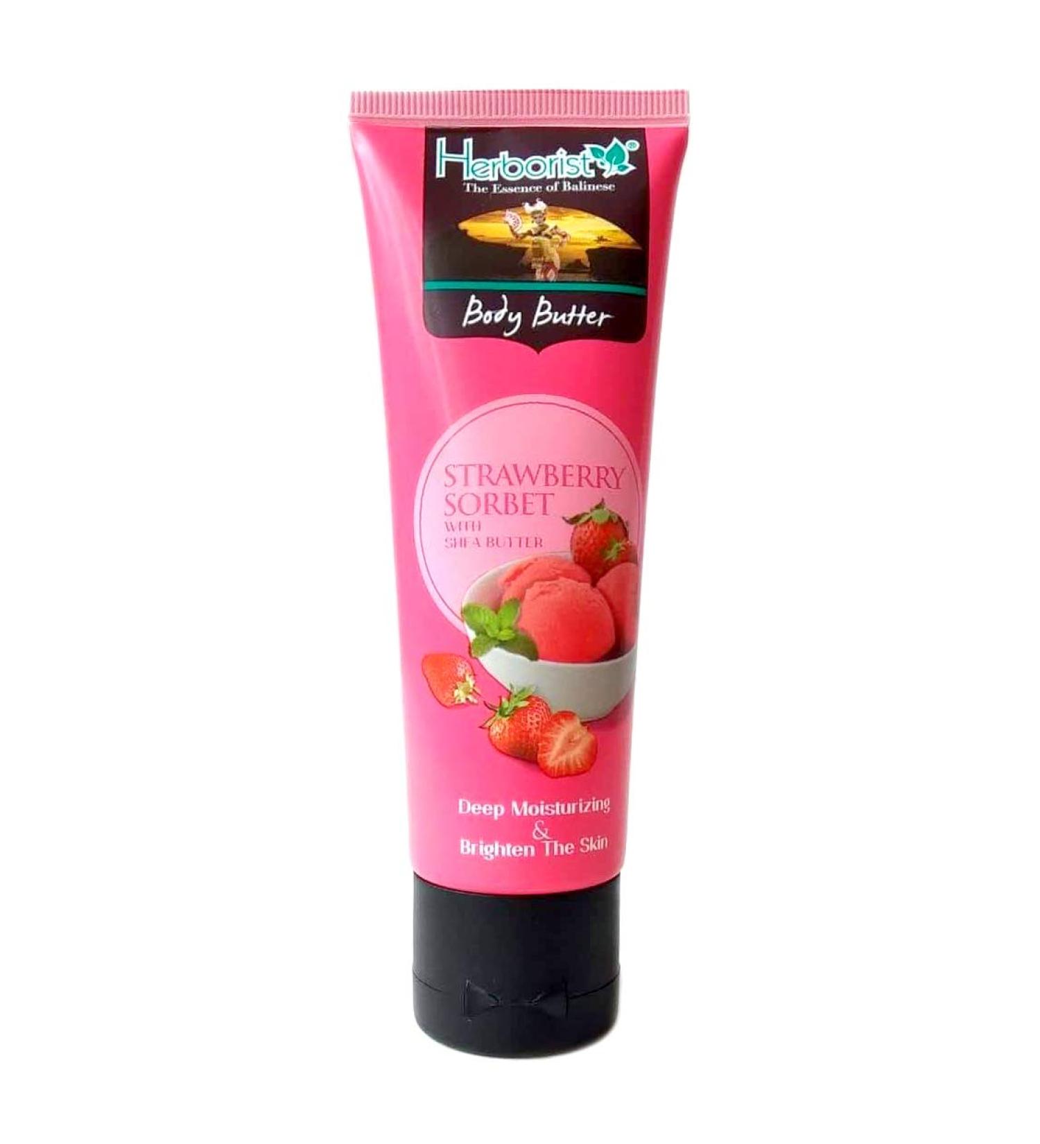 Herborist Body Butter - Strawberry 80 Gram - Buy Online on GoSupps.com