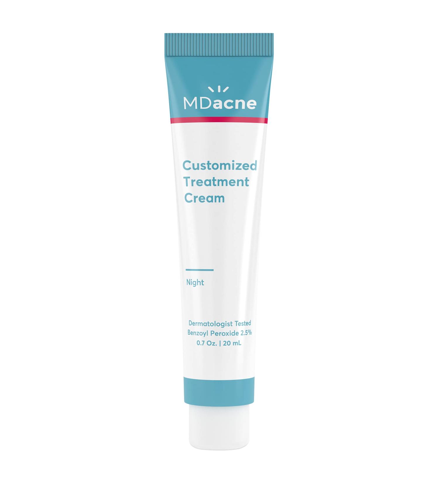 MDacne Benzoyl Peroxide Cream 2.5% for Acne Treatment - Unclogs Pores, Reduces Blemishes, and Enhanced with Plant-Based Ingredients for Sensitive Skin - Buy Online on GoSupps.com