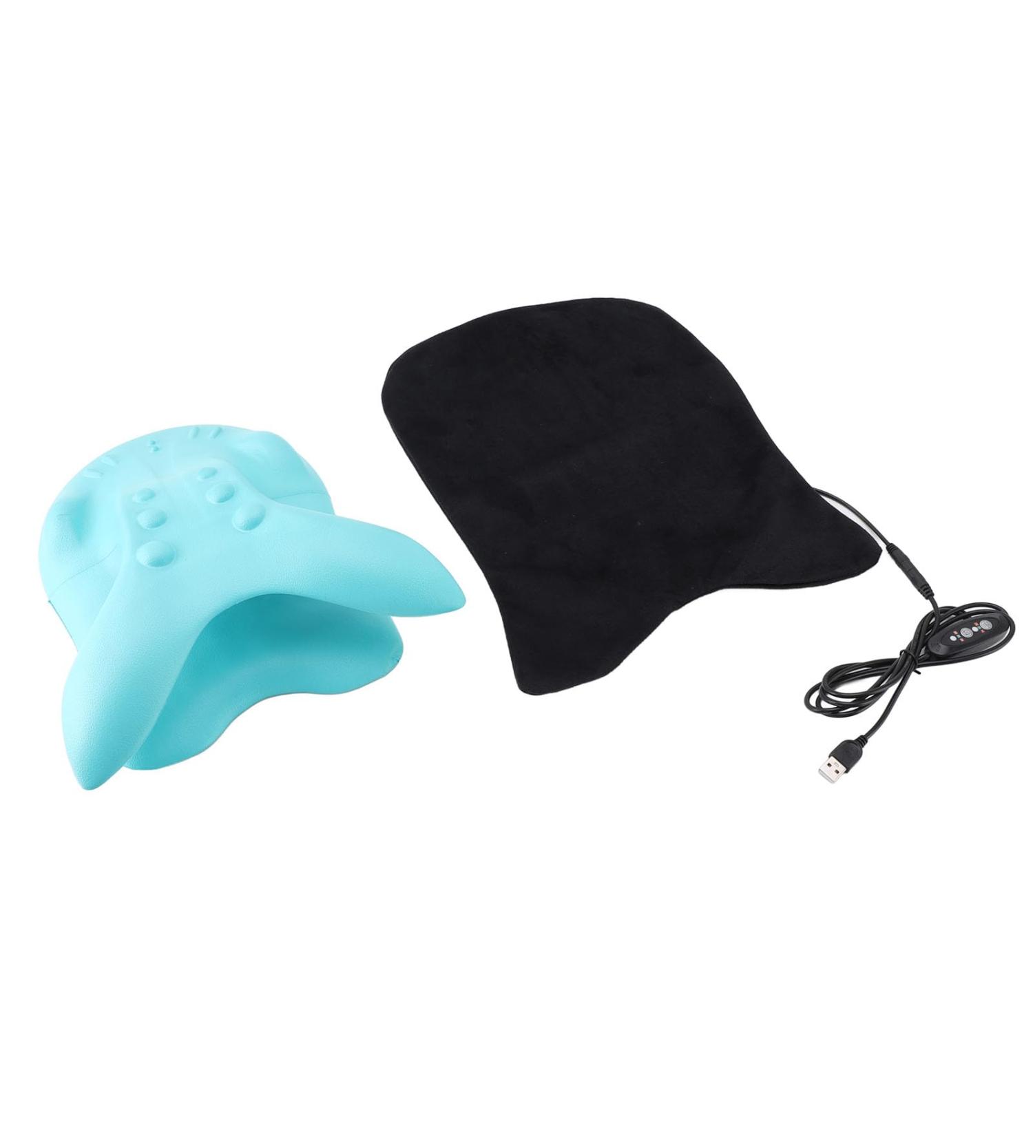 Electric Heated Neck Stretcher | Cervical Neck Relief Device | Home Use with Removable Pad - Buy Online on GoSupps.com