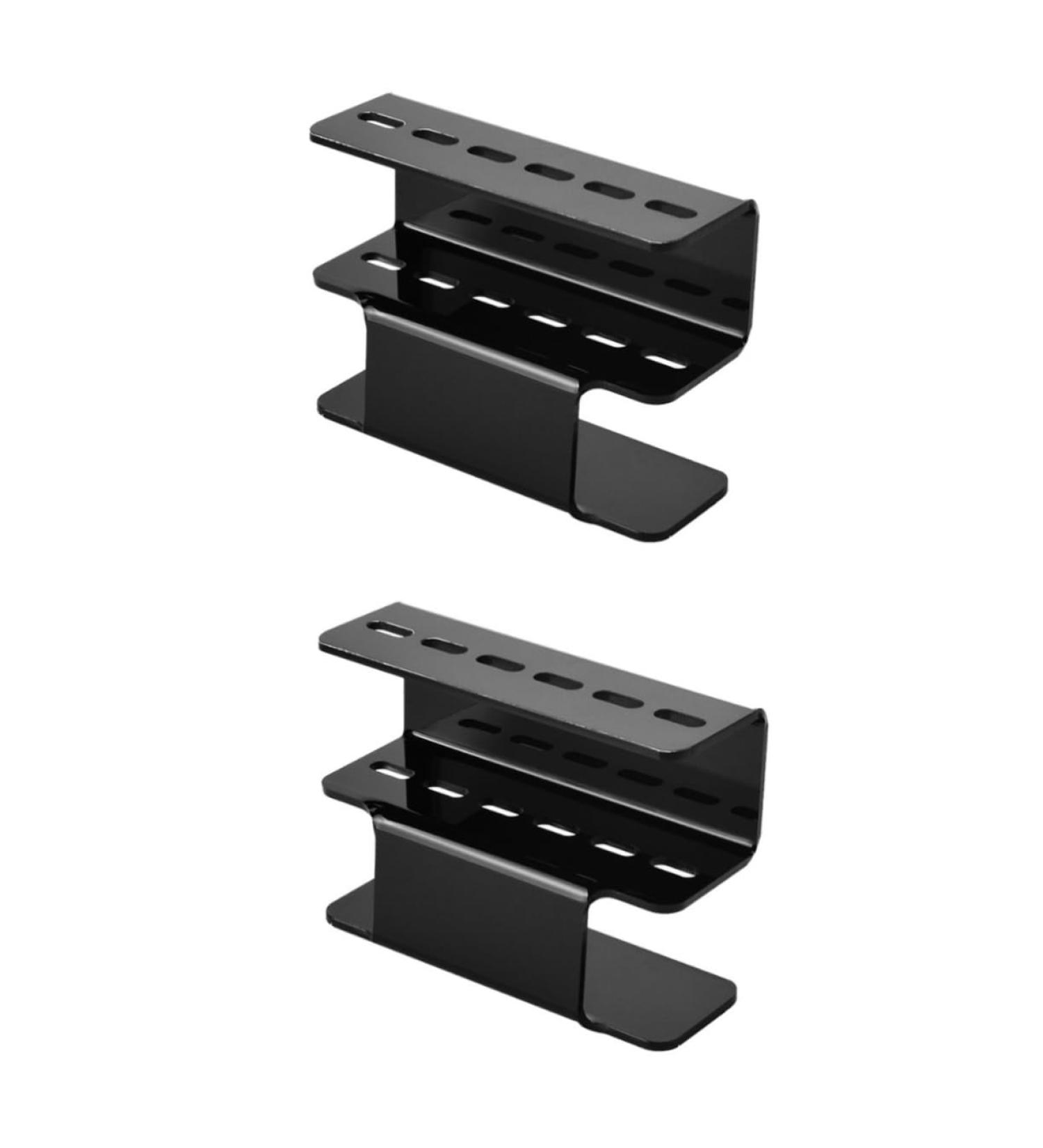 Balacoo Eyelash Extension Organizer - 2 Pcs Tweezer Stand & Storage Case for False Eyelashes | Cosmetic Display Rack - Black - Buy Online on GoSupps.com