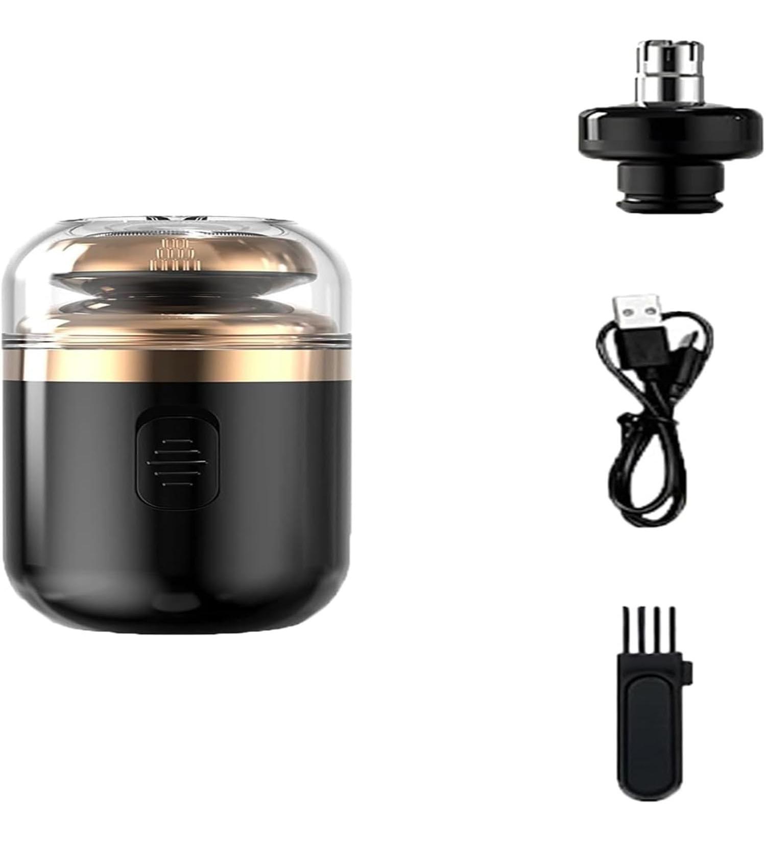 Buy Black Mini Portable Electric Shaver - Wet & Dry Full Body Shaver for Men | International Shipping - Buy Online on GoSupps.com